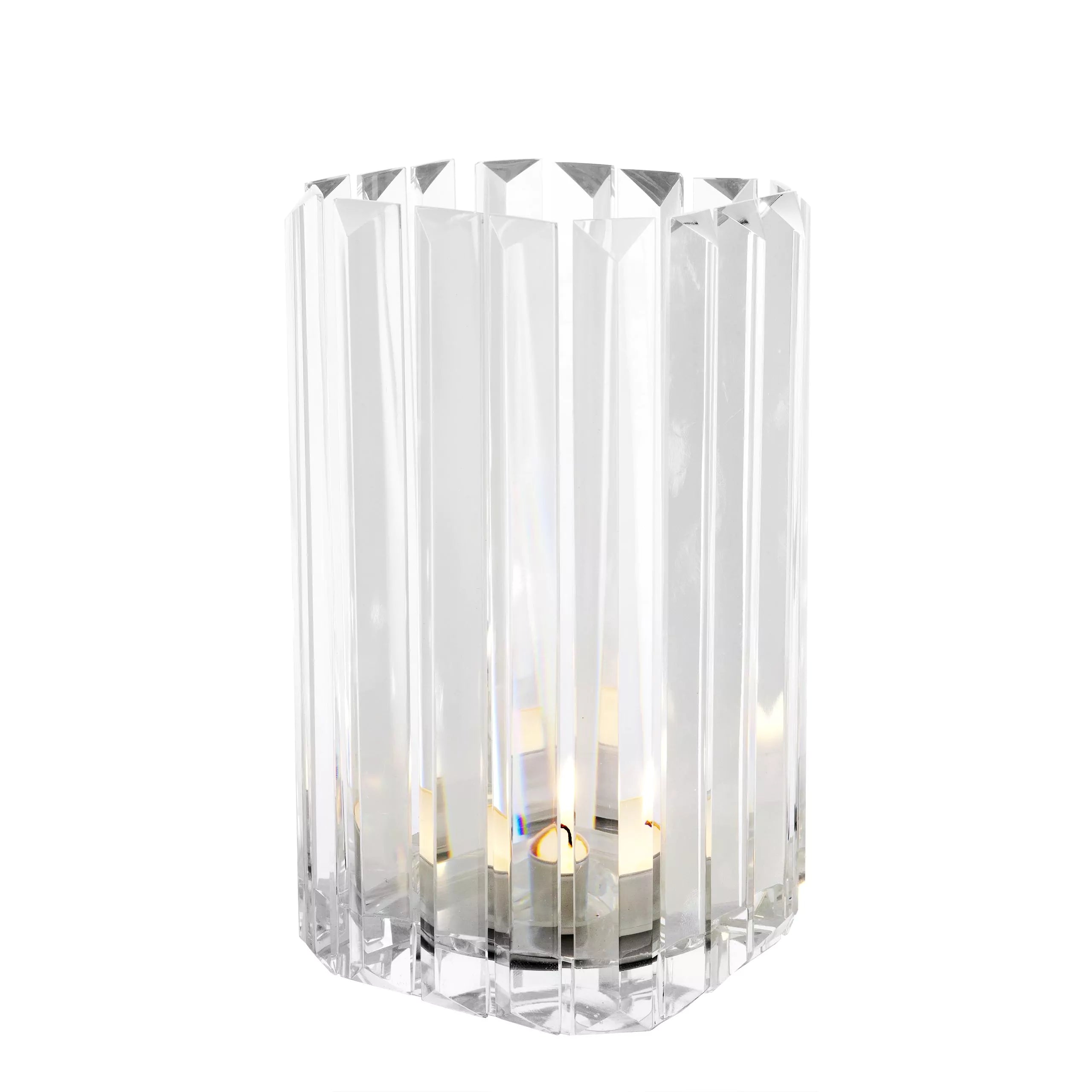 EICHHOLTZ Crystal Glass Candle Holder Howell set of 2,