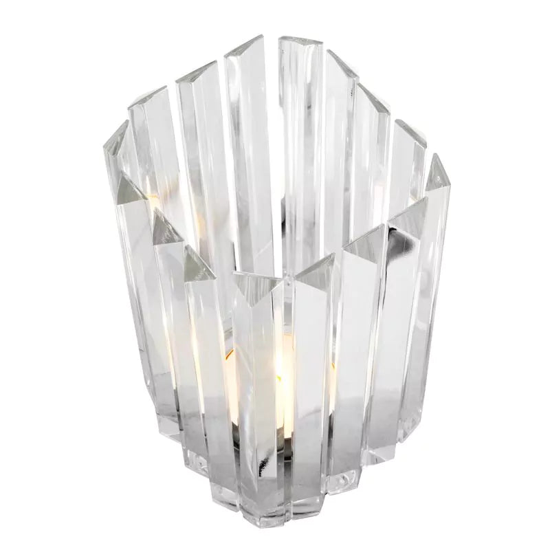 EICHHOLTZ Crystal Glass Candle Holder Howell set of 2,