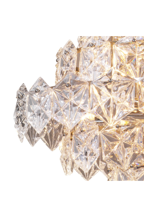 Hexagonal Glass Chandelier | Eichholtz CHANDELIER HERMITAGE L