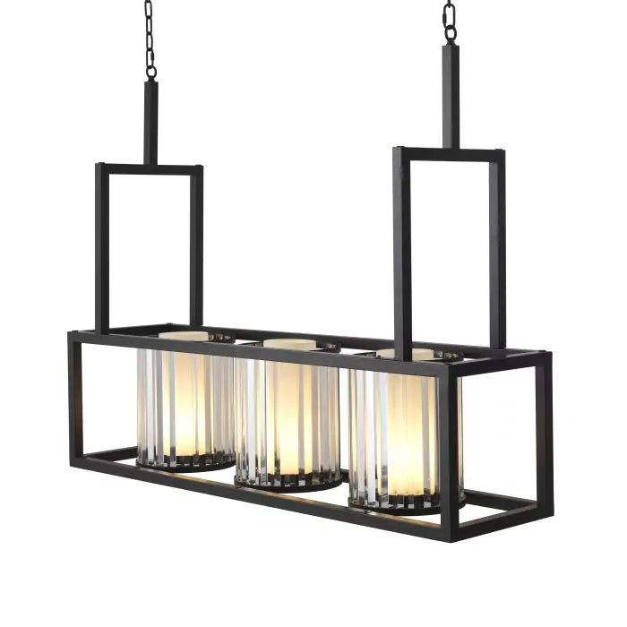 3 LIGHT LINIAR EICHHOLTZ CHANDELIER CARDUCCI