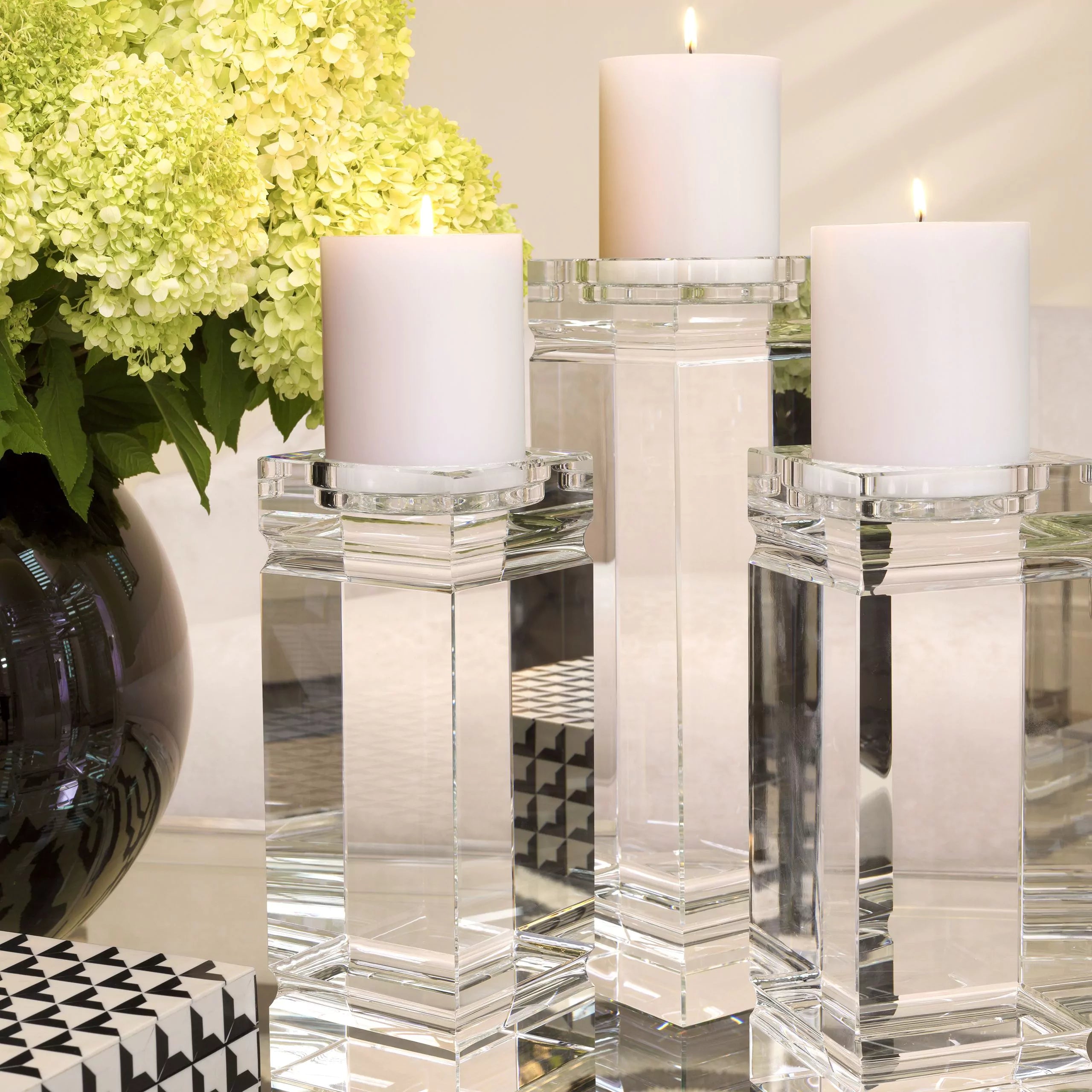 Crystal Candle Holder L | Eichholtz Tillary