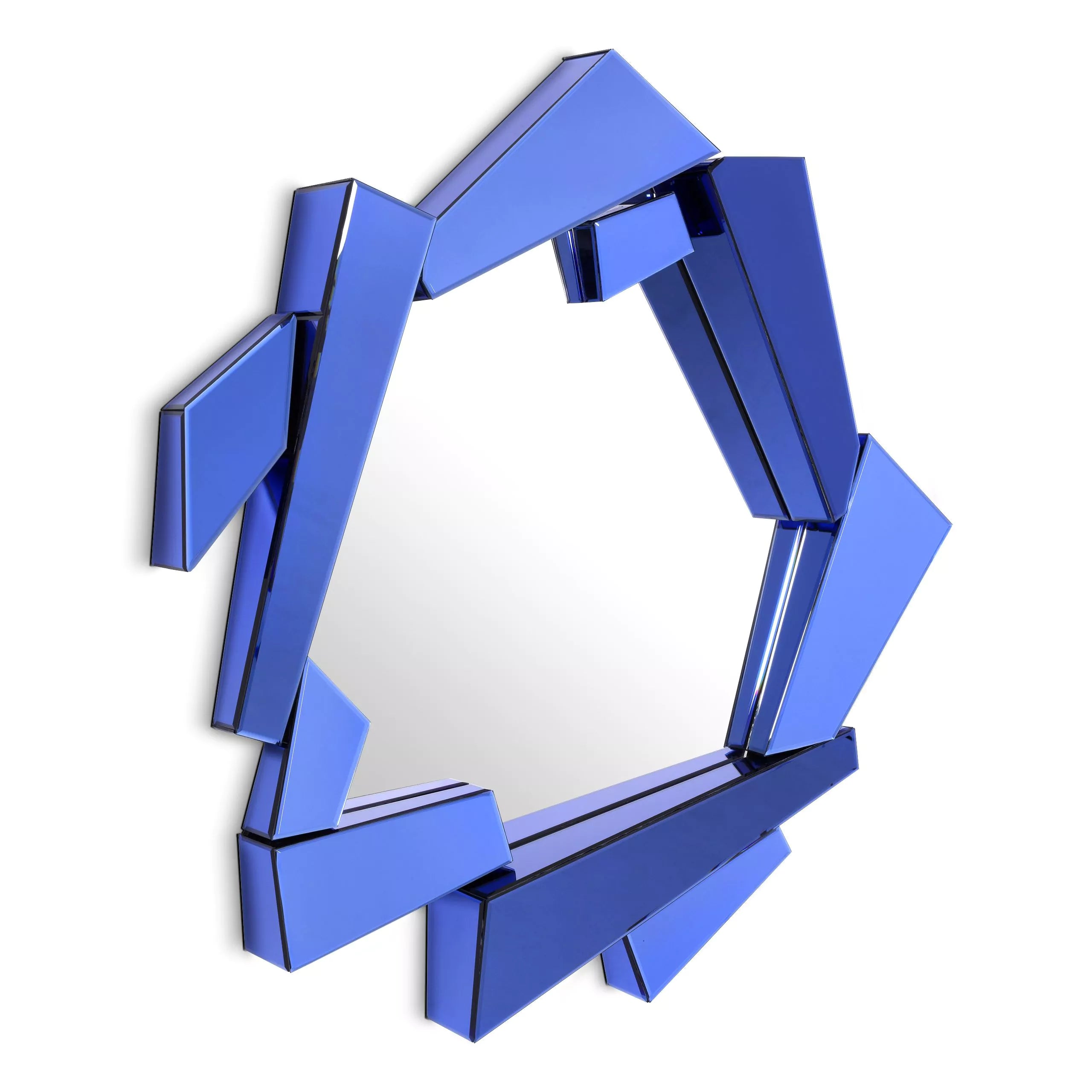 Blue Glass Frame Mirror | Eichholtz Cellino