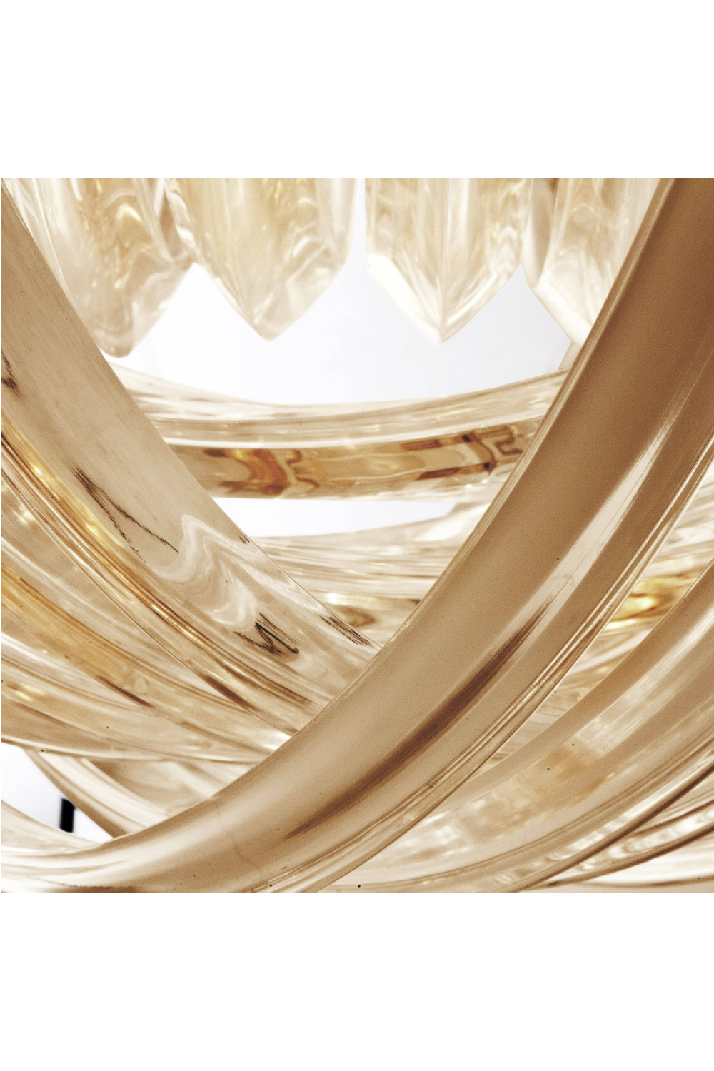 Lucite Loop Chandelier | Eichholtz CHANDELIER MURANO 19.5" DIA