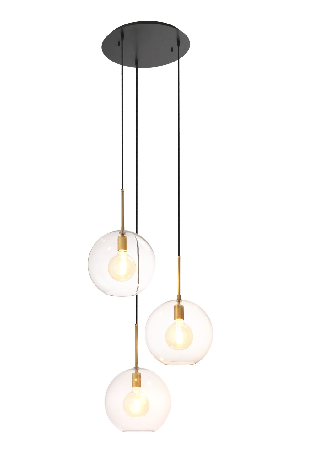3 Light Globe Cluster | Eichholtz CHANDELIER TANGO 3 LIGHT