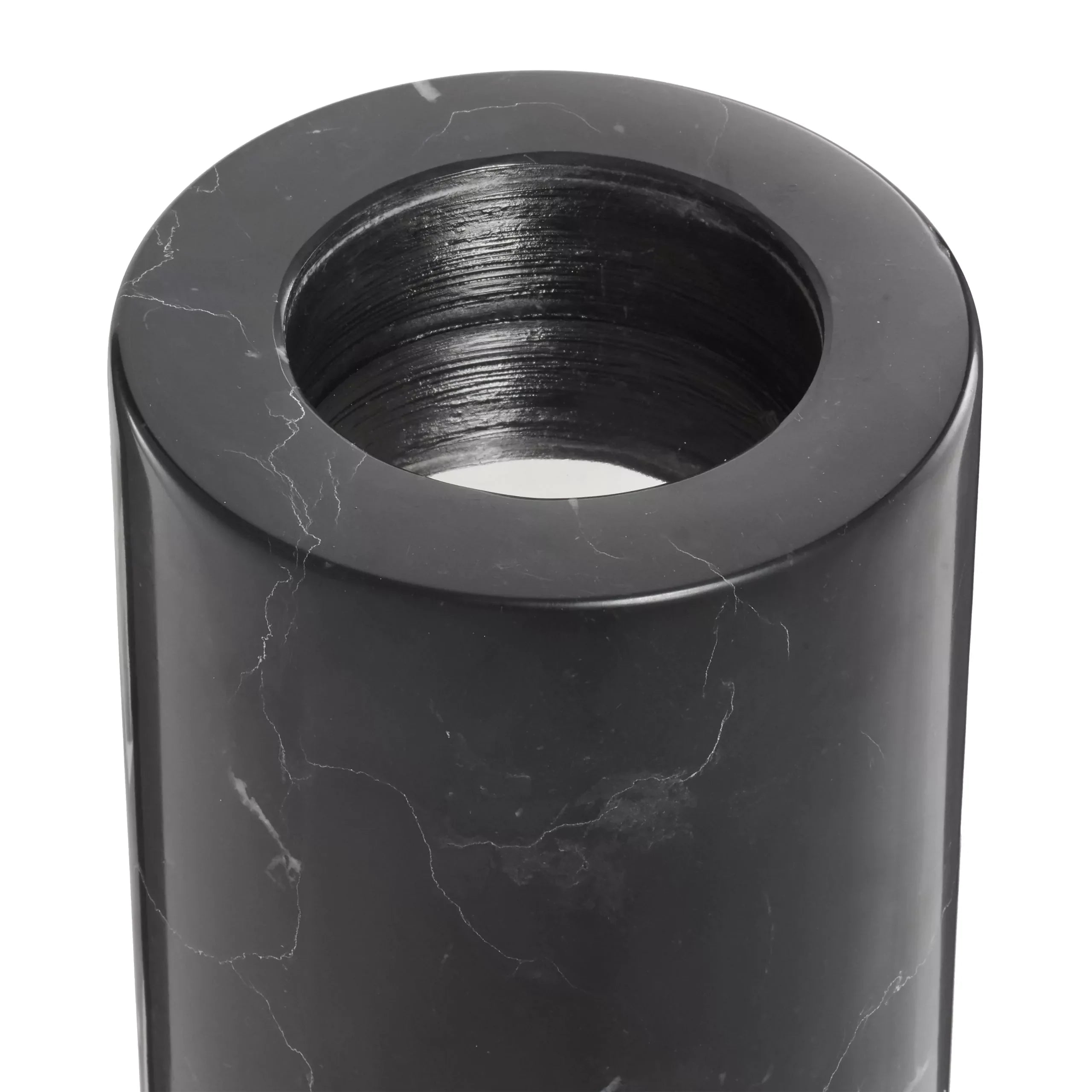 Black Marble Candle Holders (2) | Eichholtz Tobor M