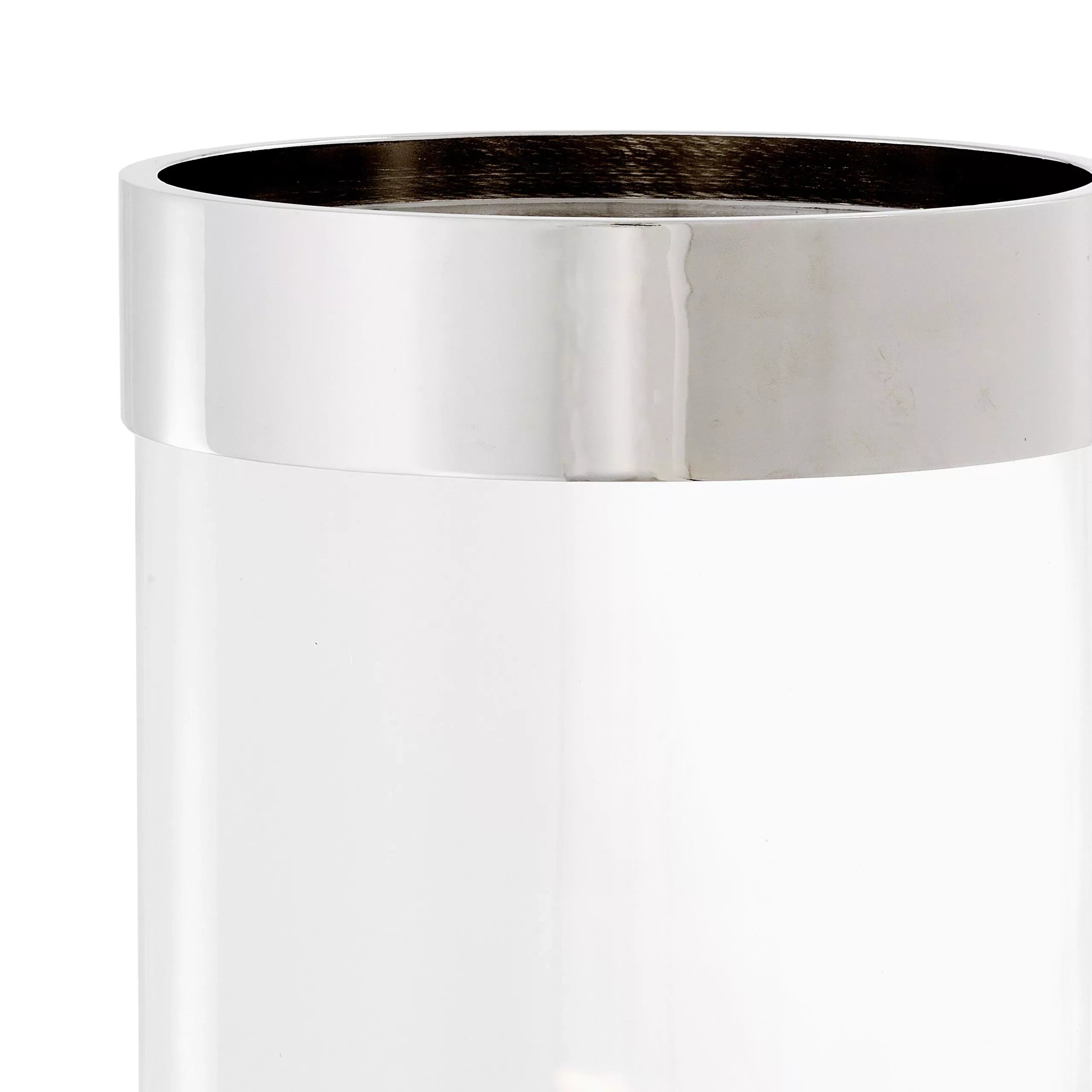 Nickel Clear Glass Hurricane | Eichholtz Vertex L