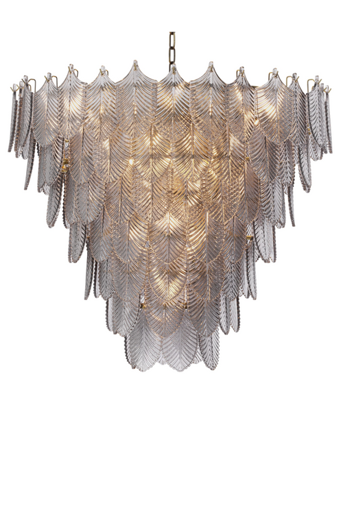 Smoked Glass Layered Chandelier | Eichholtz CHANDELIER VERBIER L
