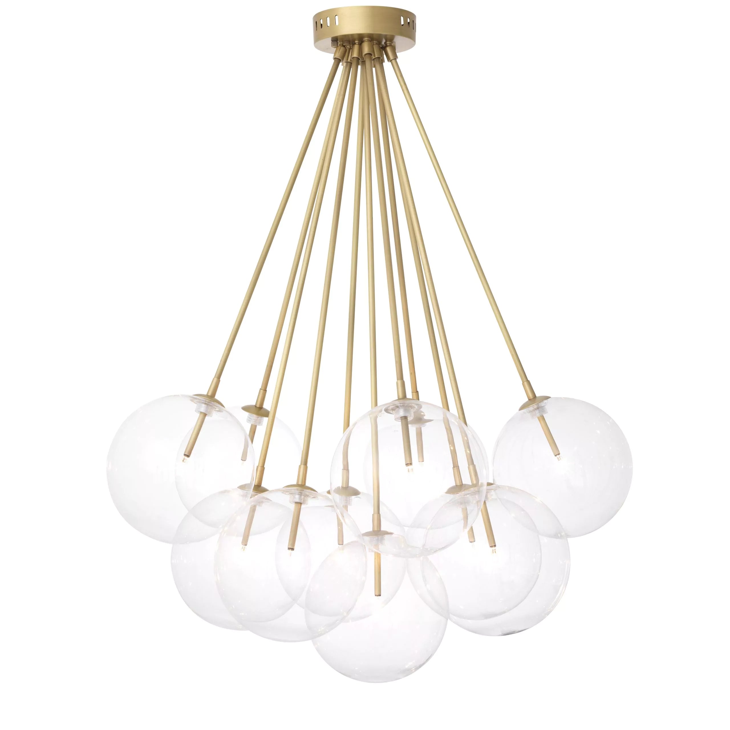 Brass 11-Light Globe Ceiling Lamp | Eichholtz Molecule