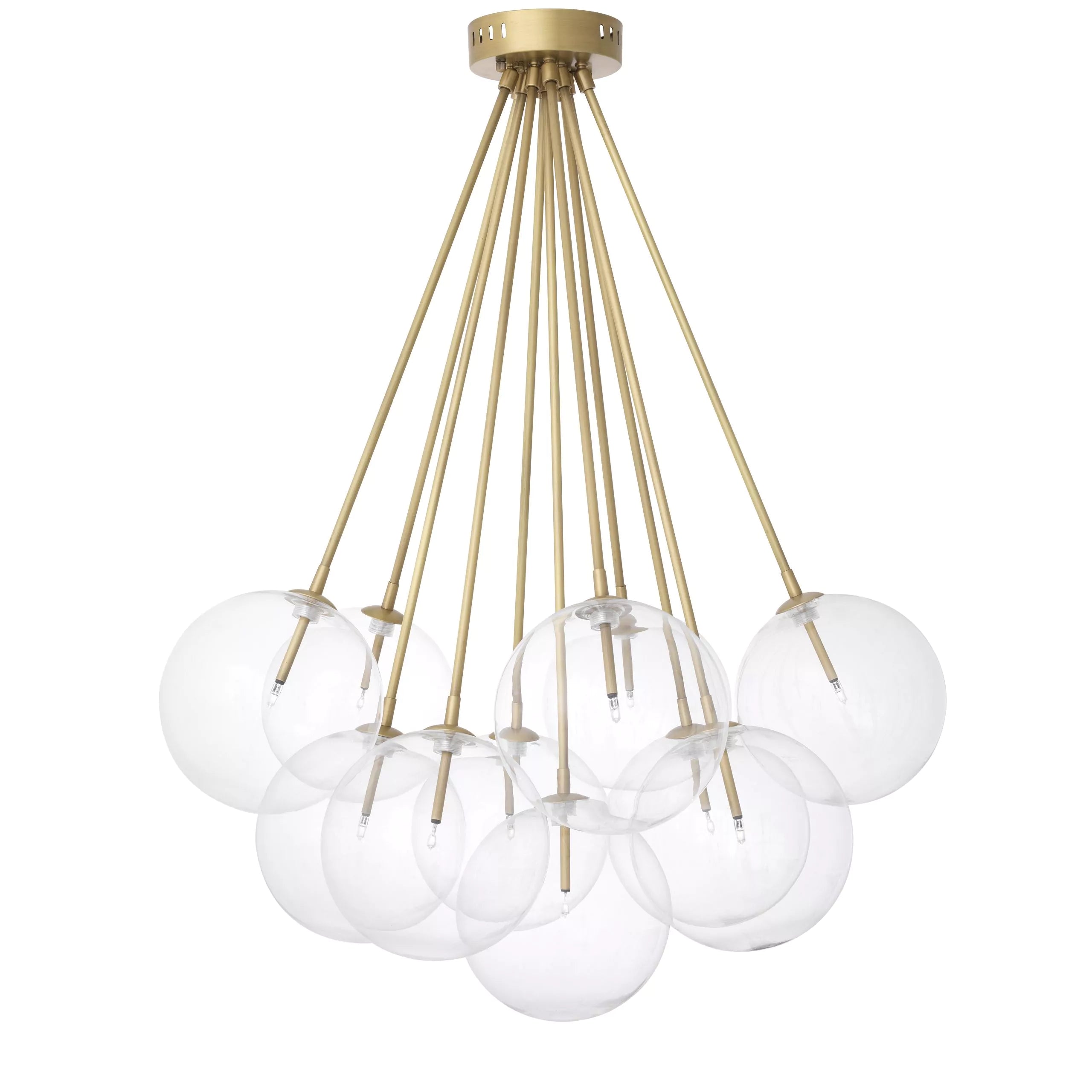 Brass 11-Light Globe Ceiling Lamp | Eichholtz Molecule