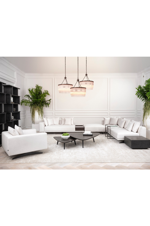 Bronze Glass Layered Chandelier | Eichholtz CHANDELIER HECTOR S
