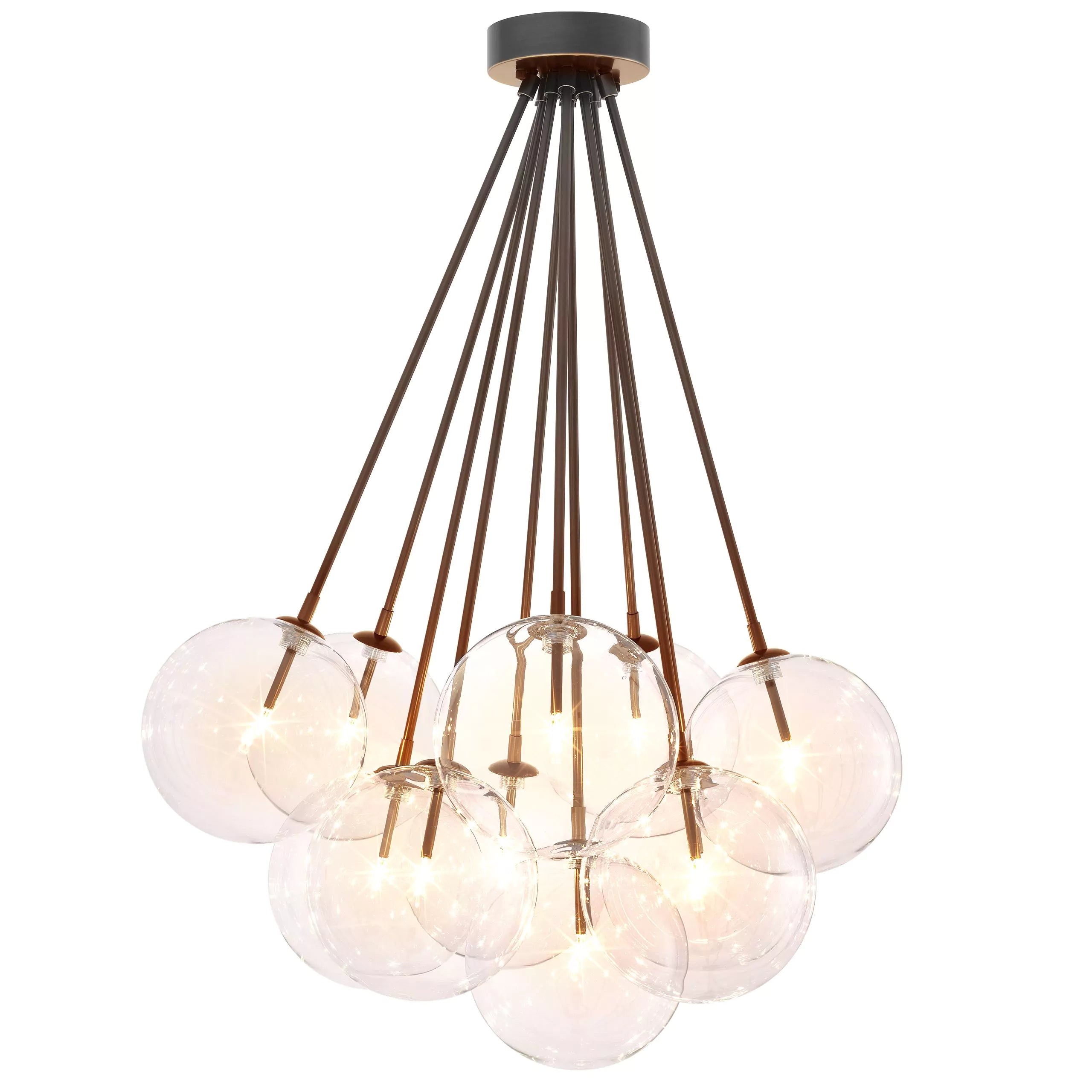 Bronze 11-Light Globe Ceiling Lamp | Eichholtz Molecule