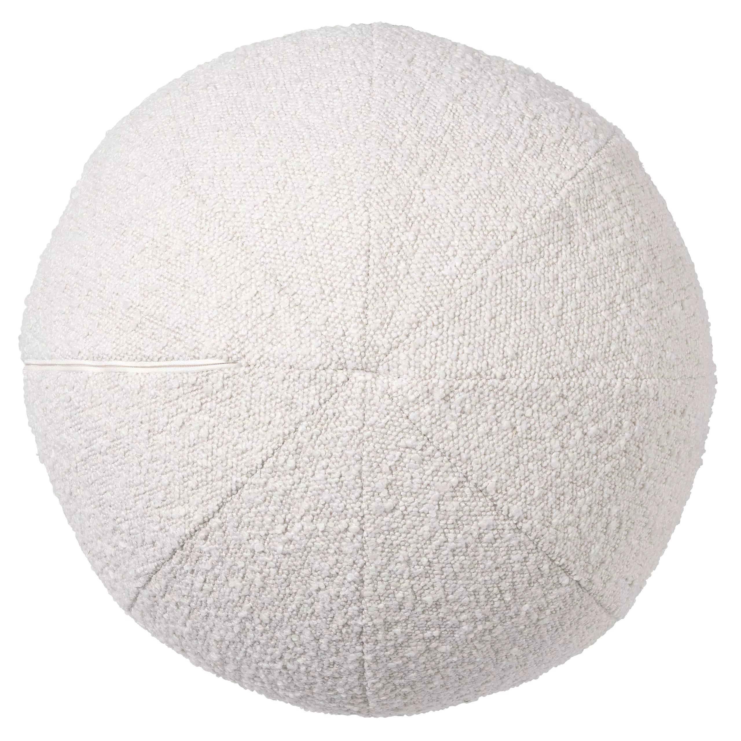 Bouclé Cream Ball Shaped Pillow | Eichholtz Palla L