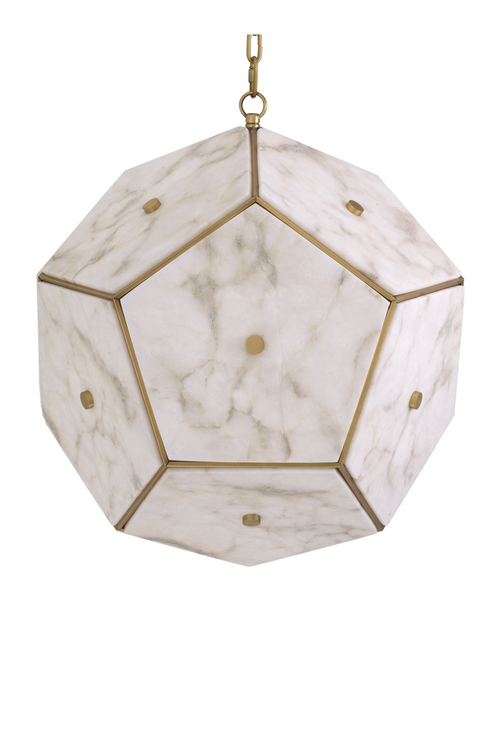 Pentagonal Alabaster Lantern | Eichholtz LANTERN GALLO