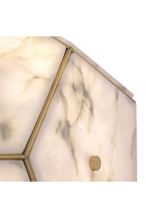 Pentagonal Alabaster Lantern | Eichholtz LANTERN GALLO