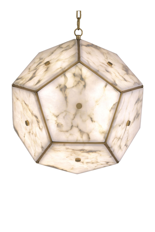 Pentagonal Alabaster Lantern | Eichholtz LANTERN GALLO