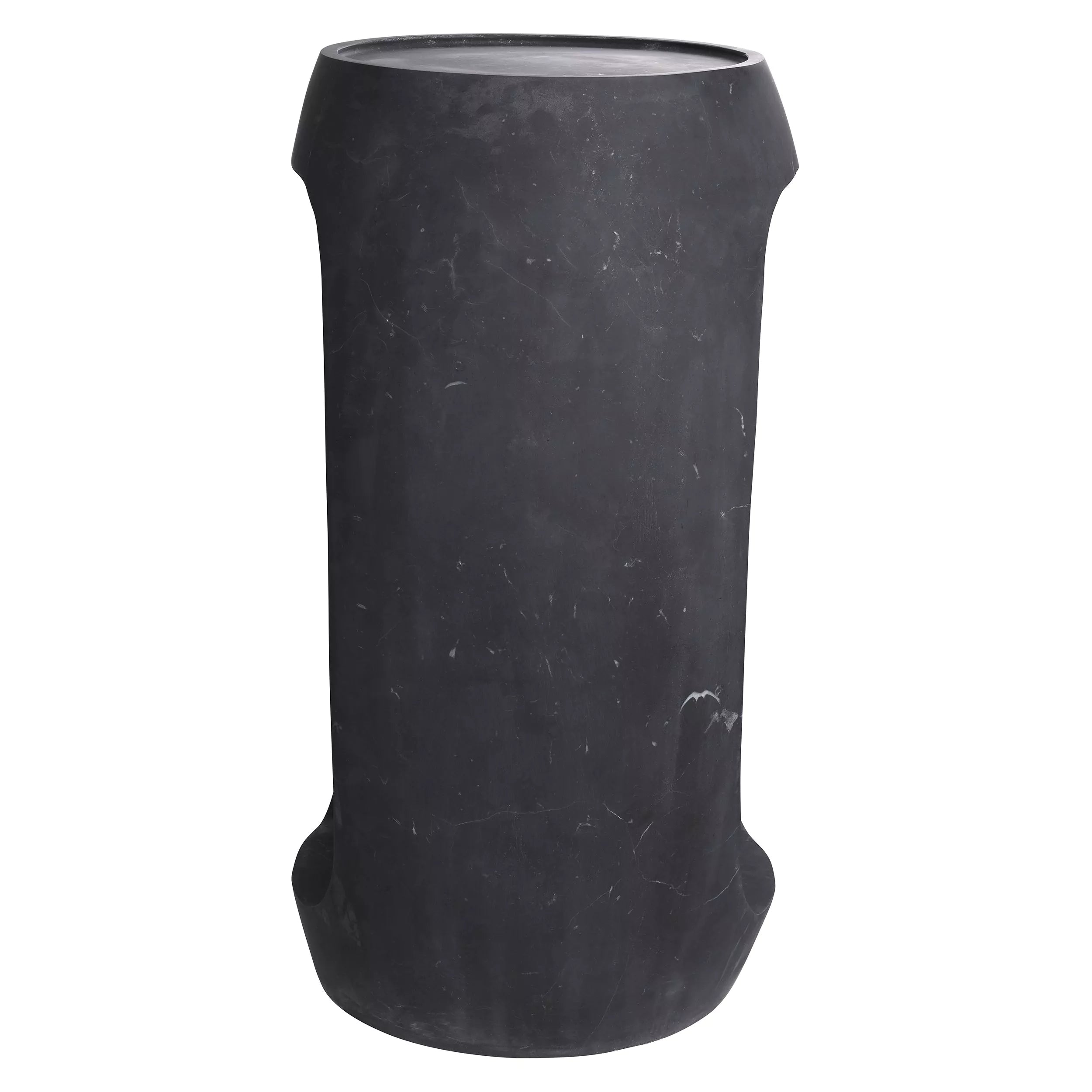 Black Marble Round Side Table | Eichholtz Clipper High
