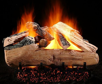 18'' See-Thr. Shallow Western Pine Log Sets - Hargrove