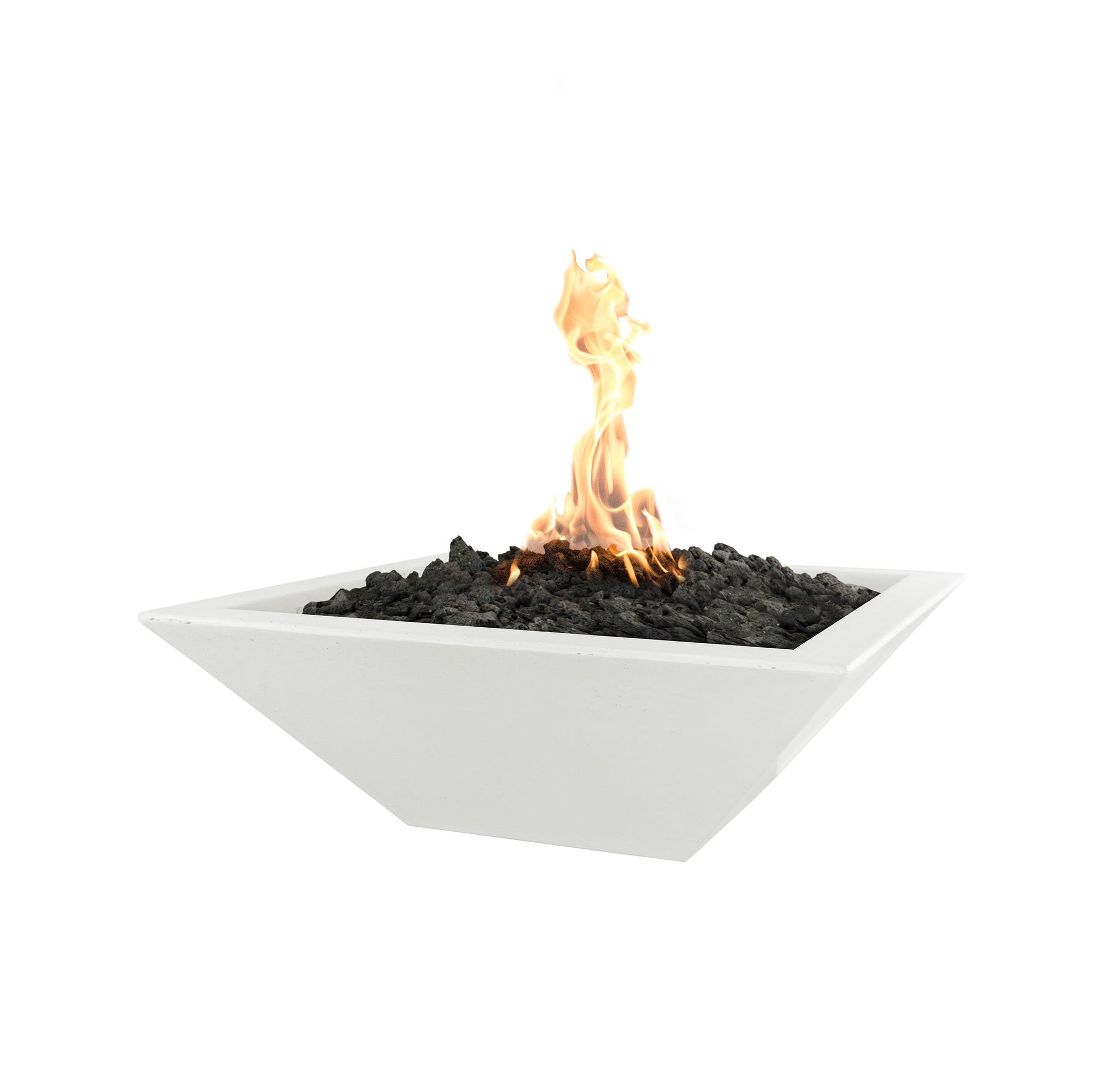 The Outdoor Plus - Maya GFRC Concrete Square Fire Bowl 24"