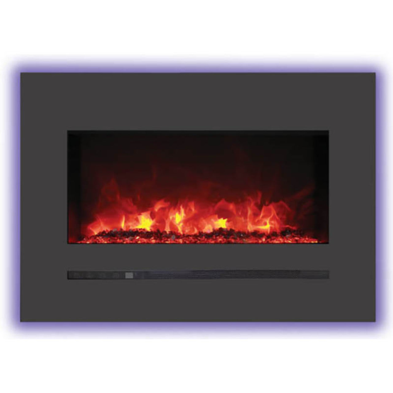 Sierra Flame 26 Inch Linear Wall Mount Electric Fireplace WM-FML-26-3223-STL