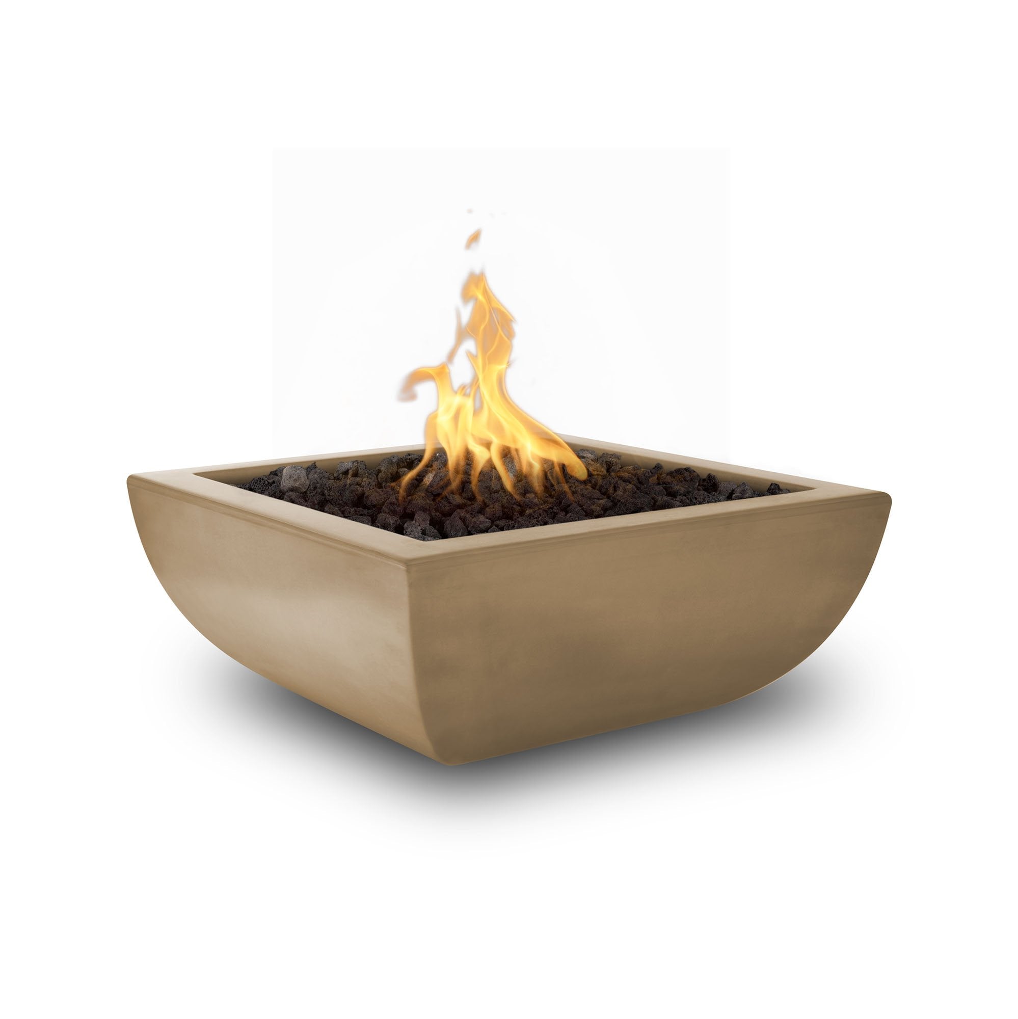 The Outdoor Plus - Avalon GFRC Concrete Square Fire Bowl 36"