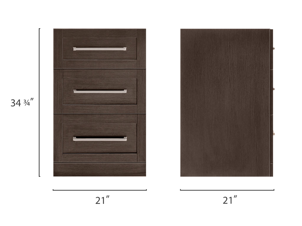 Home Bar 3-Drawer Cabinet - 21