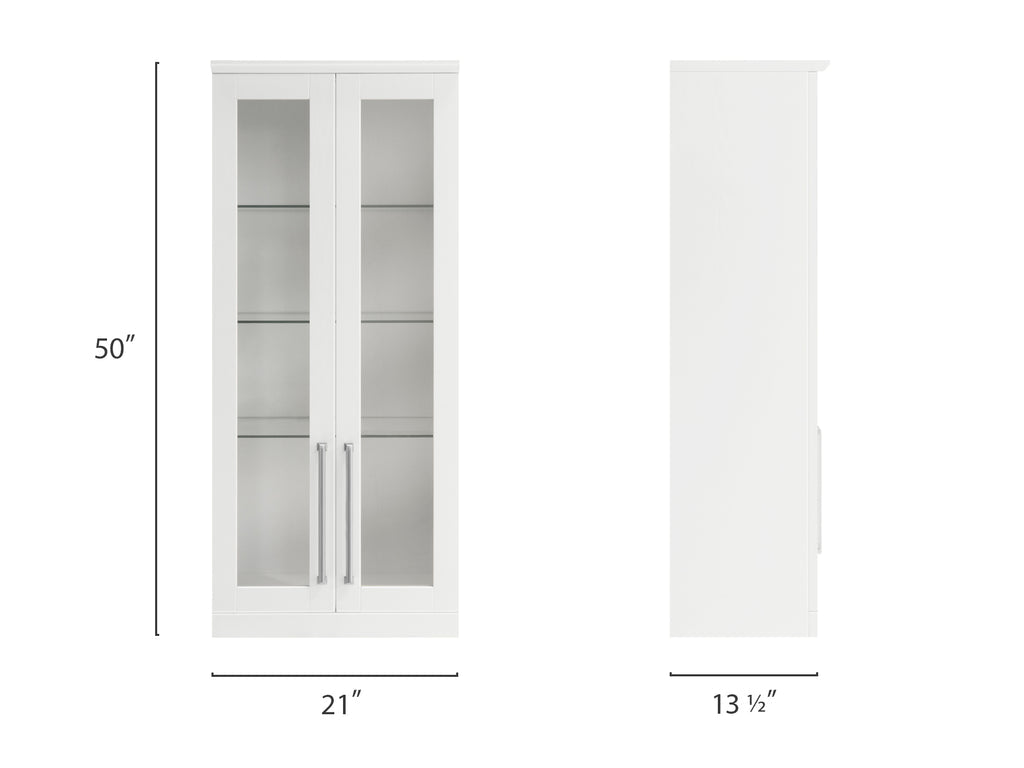 White 21" Tall Wall