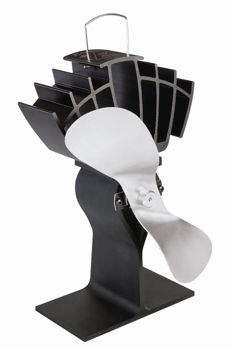 Caframo Ecofan UltrAir 810CAKBX Stove Fan, 125 cfm, Nickel