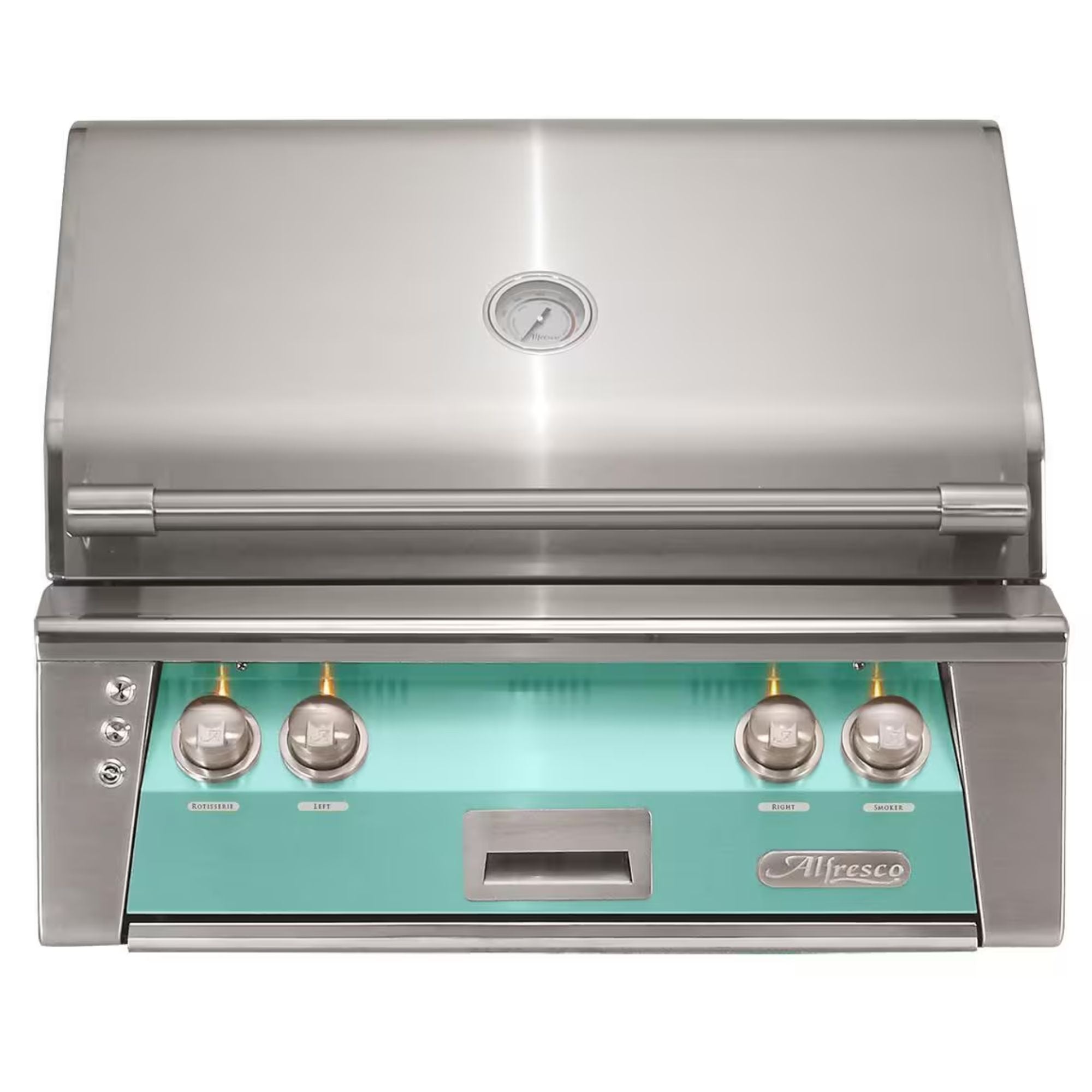 Alfresco 30" Light Green Built-In Gas Grill with Rotisserie, Sear Zone & Smoker Drawer