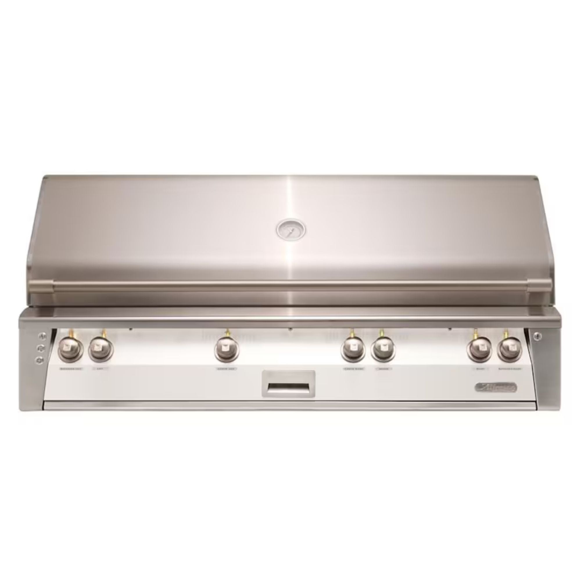 Alfresco 56" Built-In Stainless Steel Gas Grill in Signal White with Rotisserie, Sear Zone & Smoker Drawer