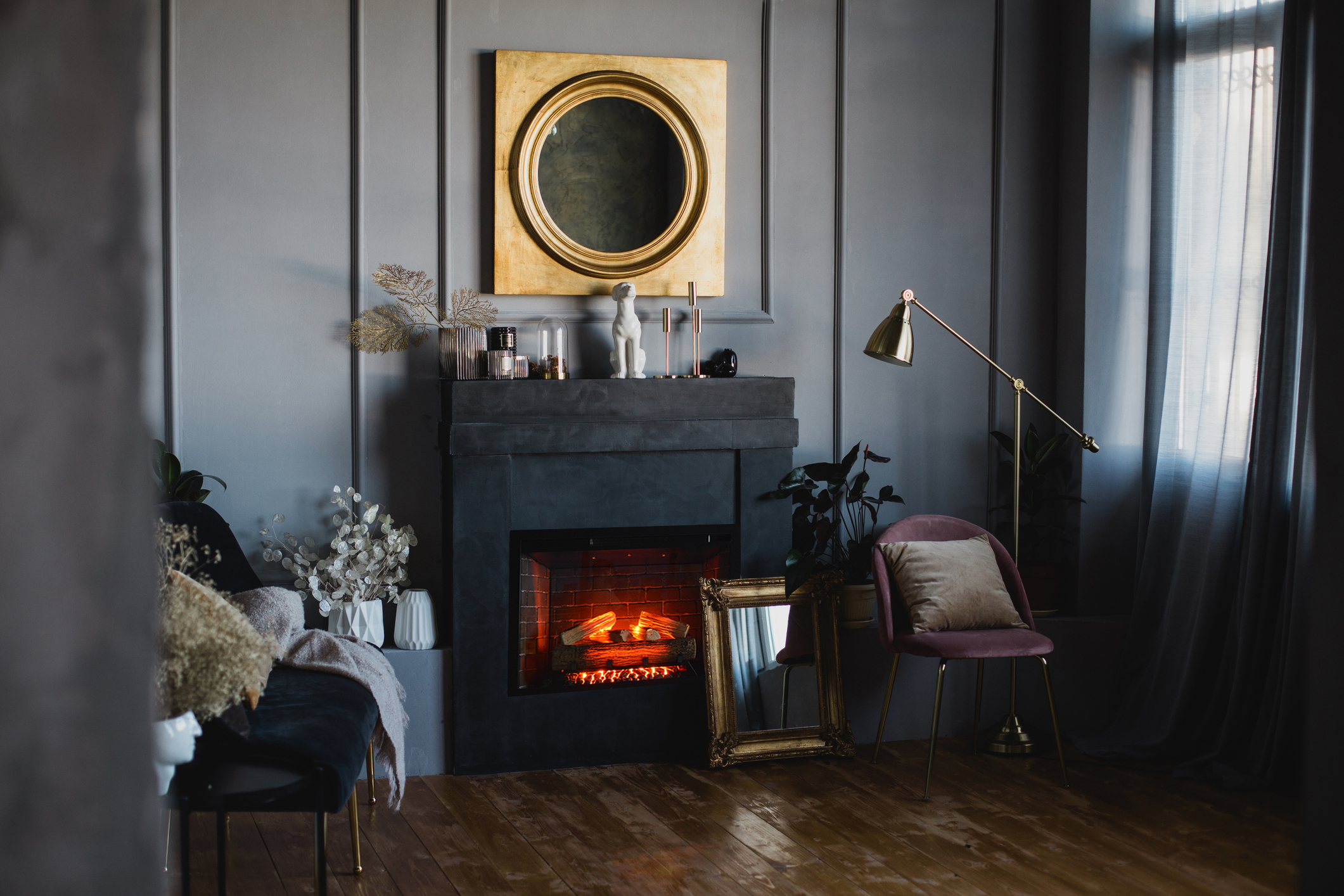 Amantii Fire & Ice Classic Edition 26" Electric Fireplace Insert with WiFi, LED Flame Effects & Built-In Installation