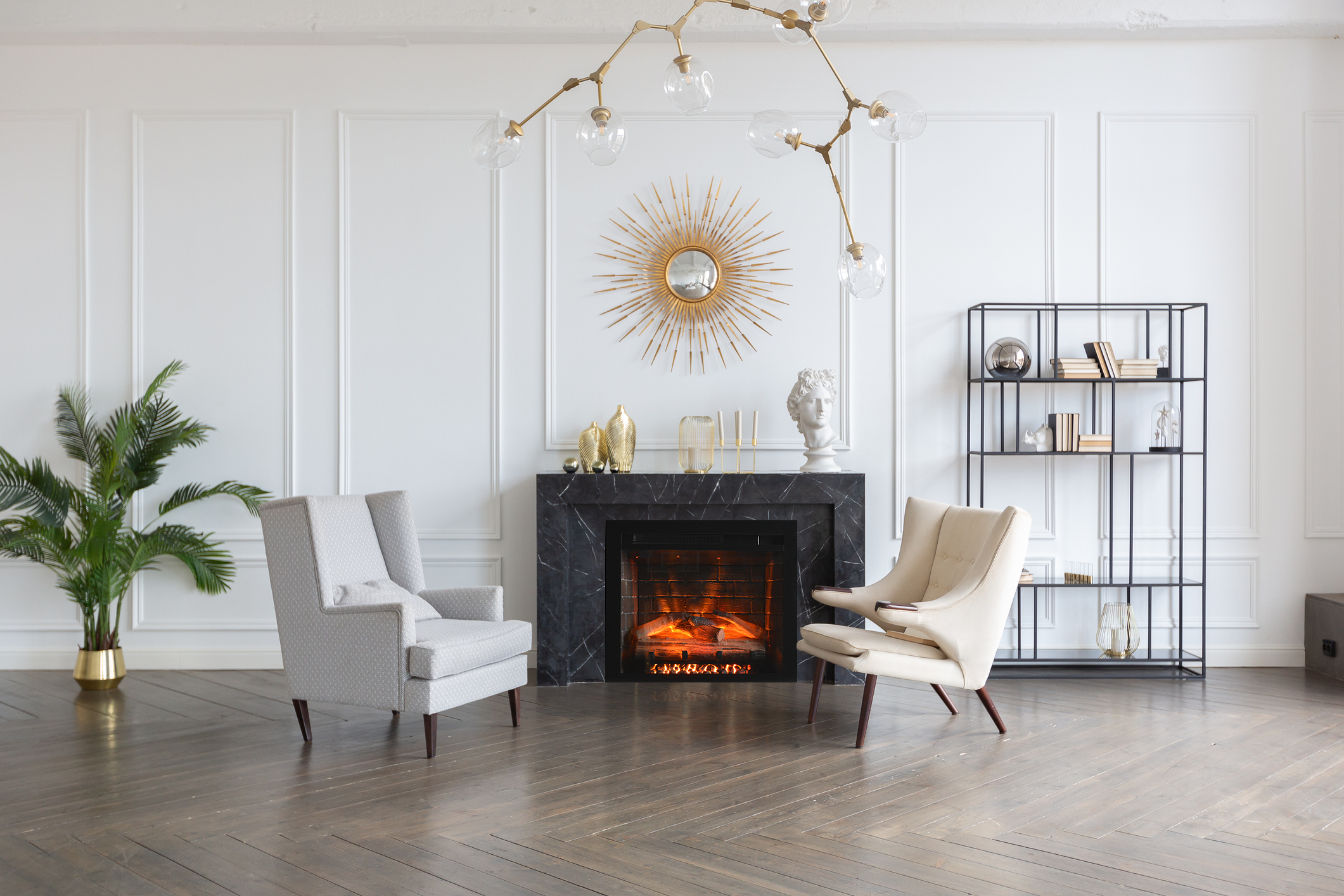 Amantii Fire & Ice Classic Edition 30" Built-In Electric Fireplace Insert with WiFi and Adjustable LED Flames