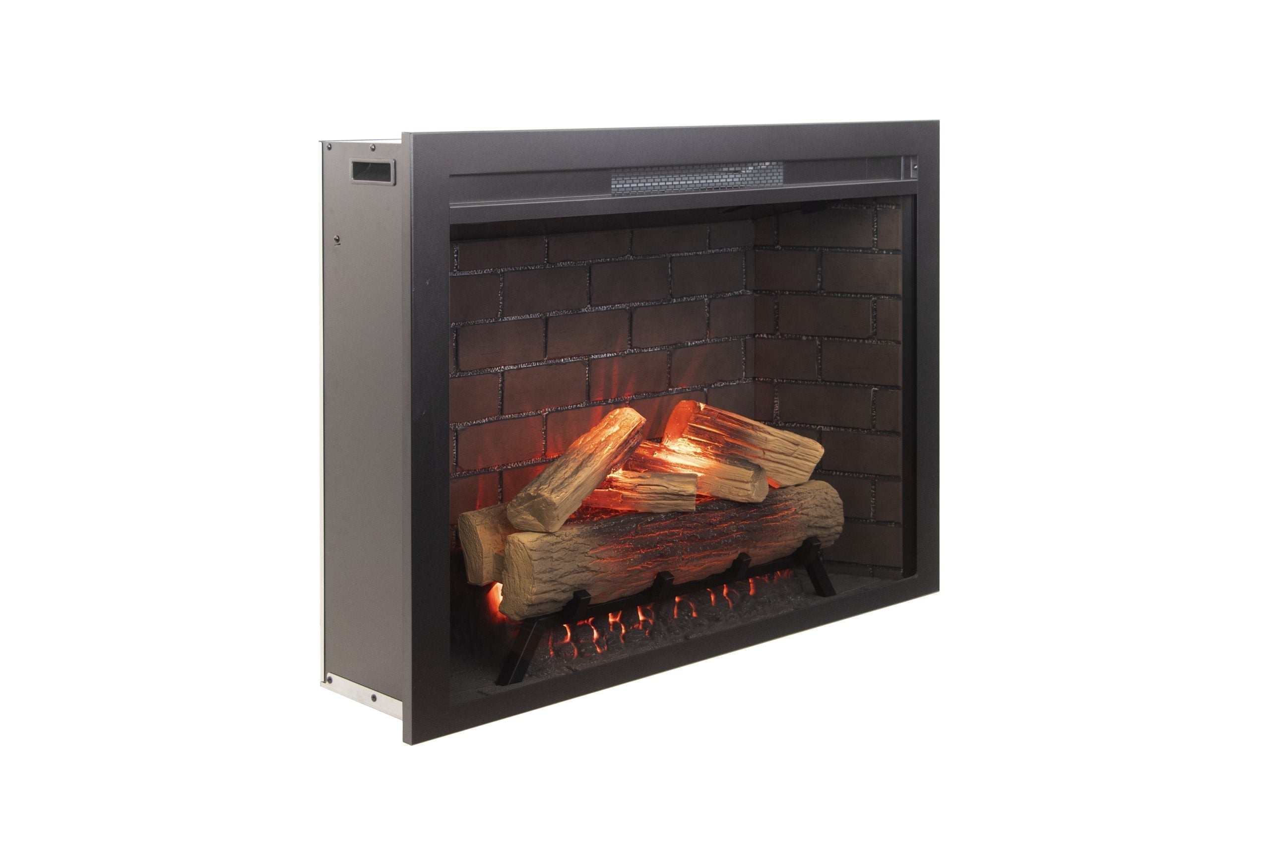 Amantii Fire & Ice Classic Edition 33" Built-In Electric Fireplace Insert with WiFi and Realistic Flame Effects
