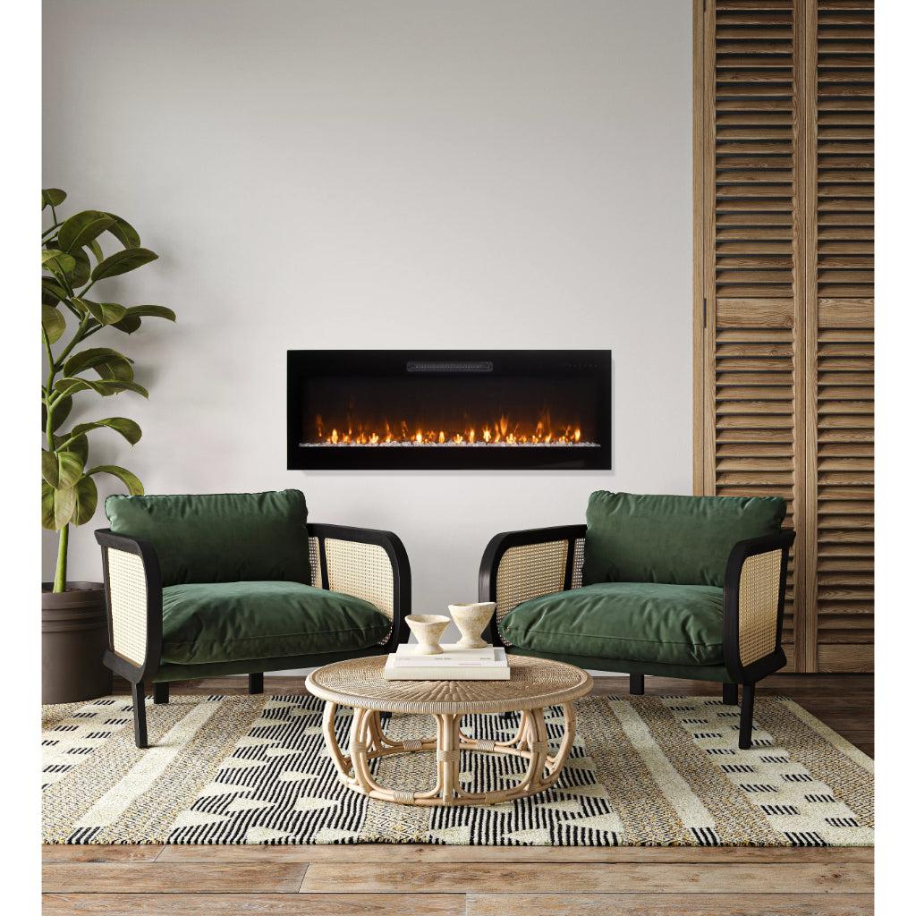 Amantii Fire & Ice Evolution 60" WiFi-Enabled Linear Wall-Mount Electric Fireplace