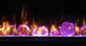 Amantii Symmetry Lumina 50" Smart Electric Fireplace with Front Vent Heat for Indoor/Outdoor Built-in Installation
