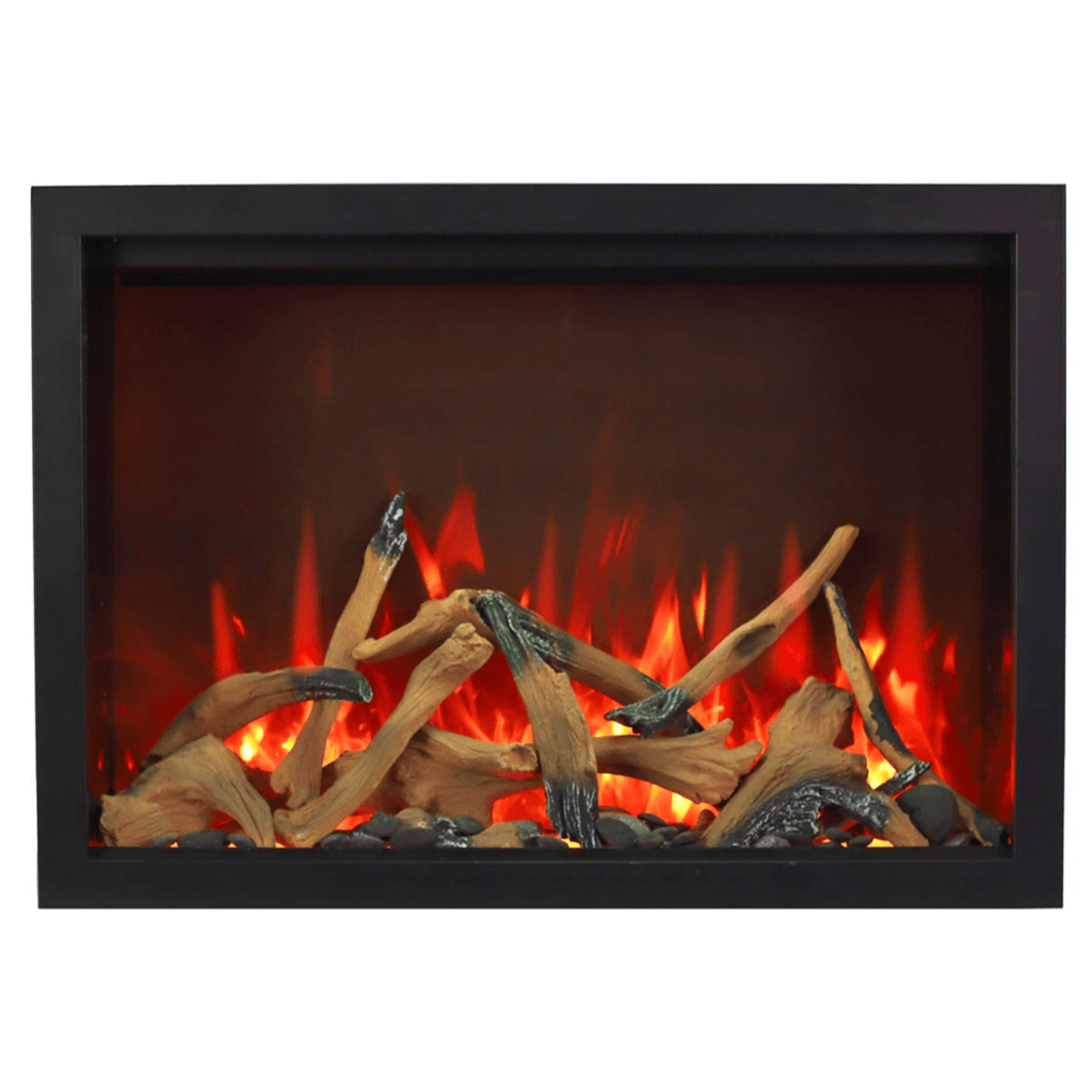 Amantii TRD Bespoke 33" Traditional Electric Fireplace Insert for Indoor/Outdoor Use