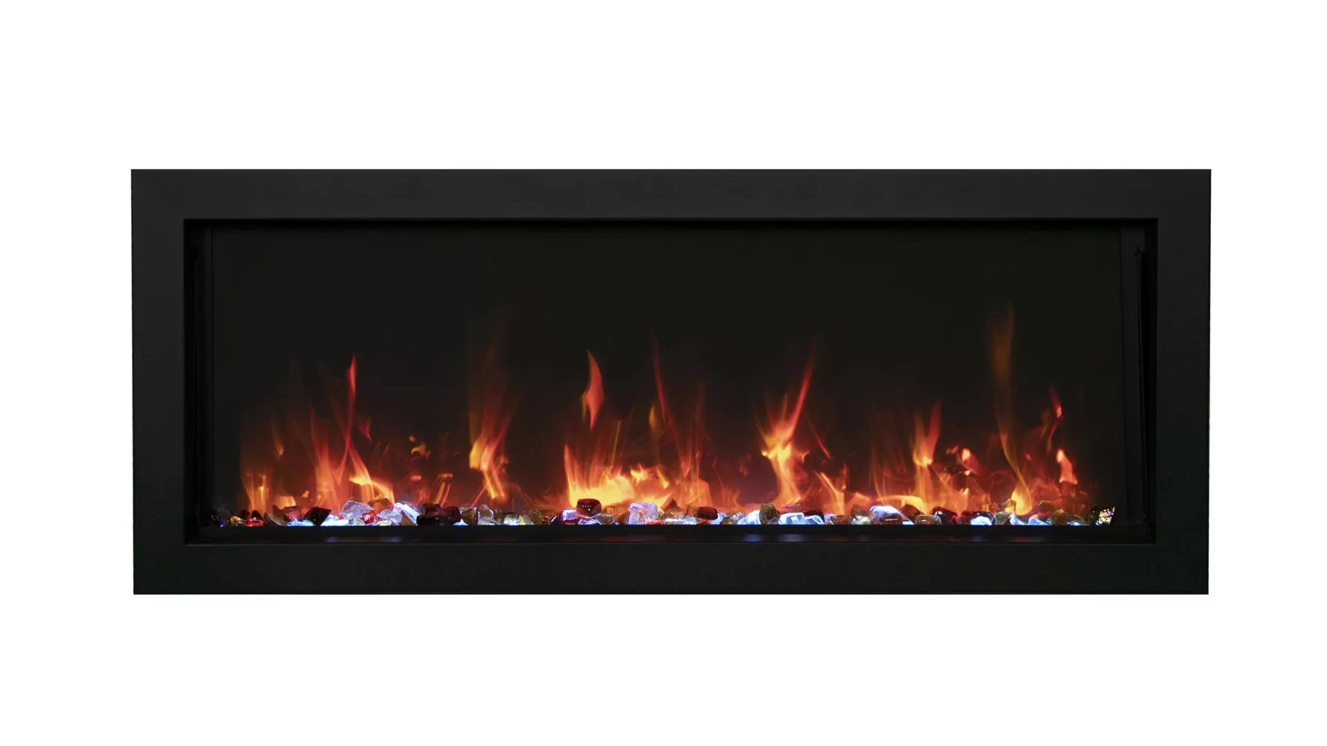 Remi Extra Tall 45 Inch Indoor / Outdoor Built-in Electric Fireplace