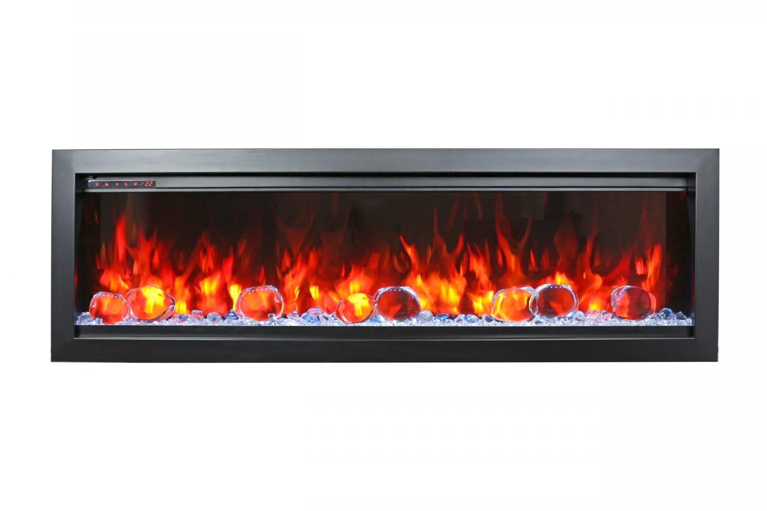 Remi Extra Tall 45 Inch Indoor / Outdoor Electric Fireplace