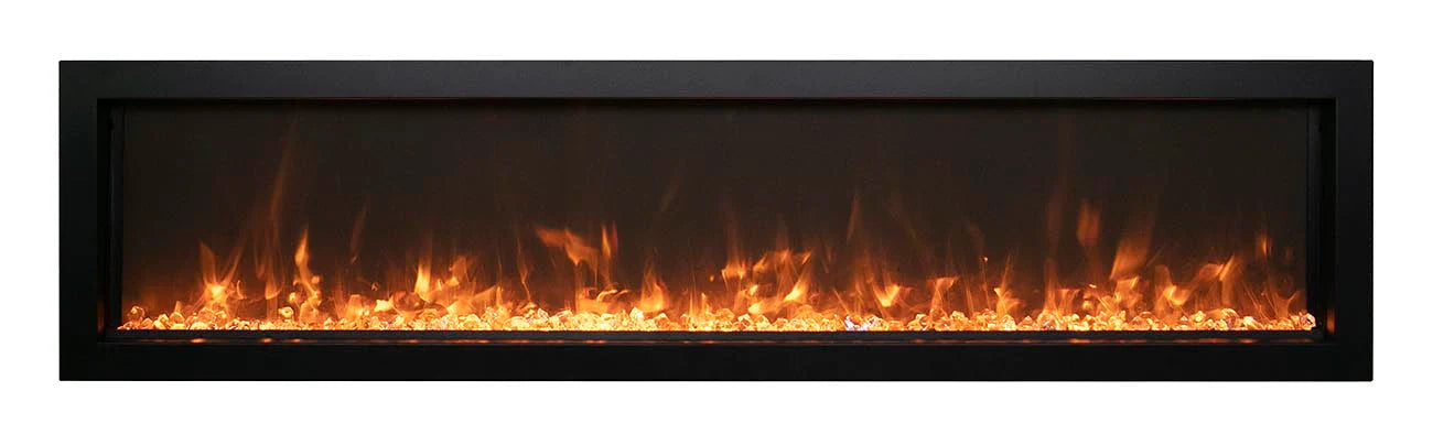 Amantii Remii 65 inch WM-SLIM-65 Smart Indoor Extra Slim Wall Mount Electric Fireplace