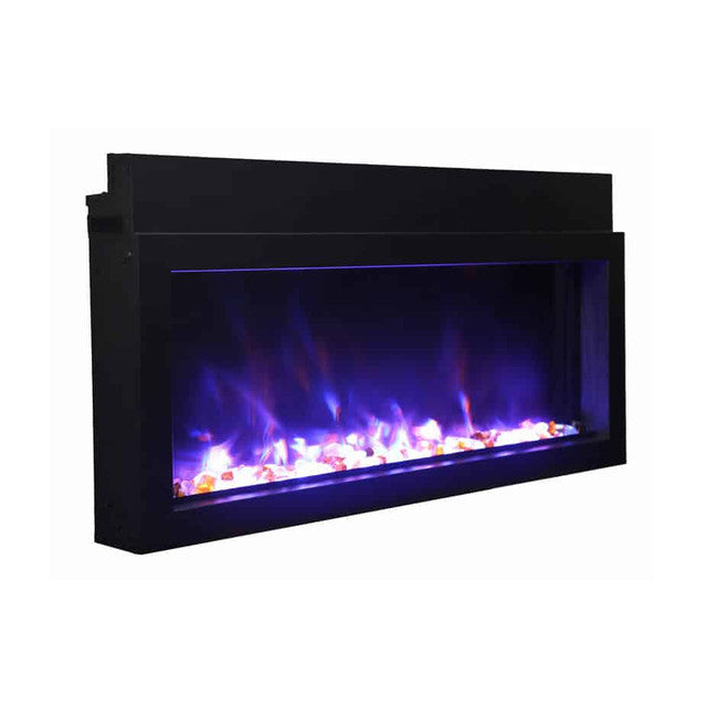 Amantii Panorama Extra Slim 30 Inch Smart Indoor or Outdoor Linear Electric Fireplace