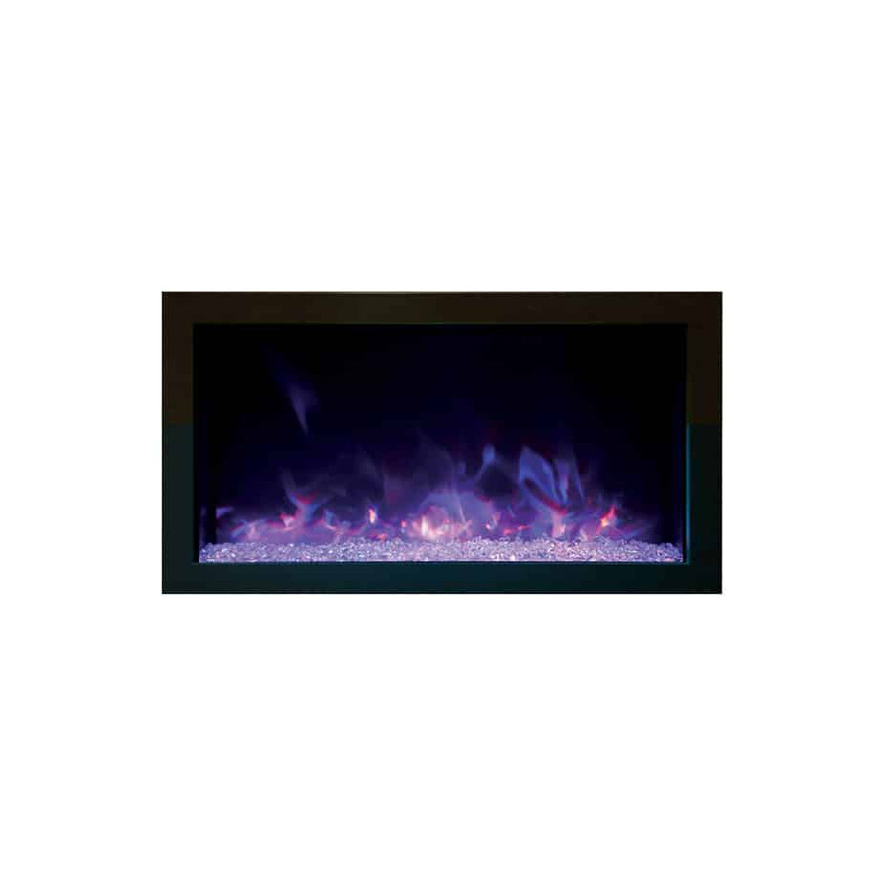 Amantii Panorama Extra Slim 30 Inch Smart Indoor or Outdoor Linear Electric Fireplace