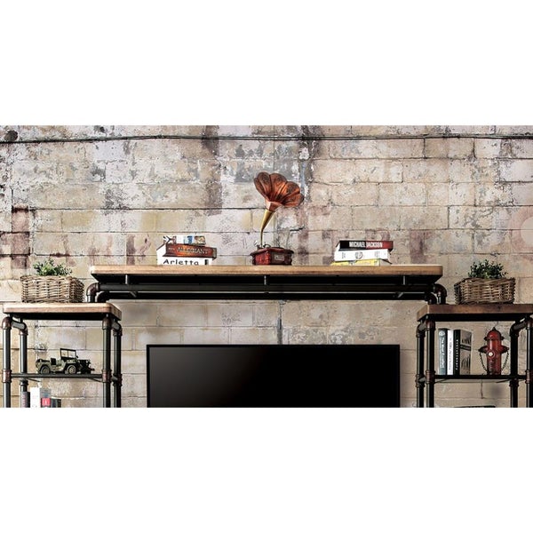 Kebbyll Industrial Bridge, Antique Black/Natural Tone