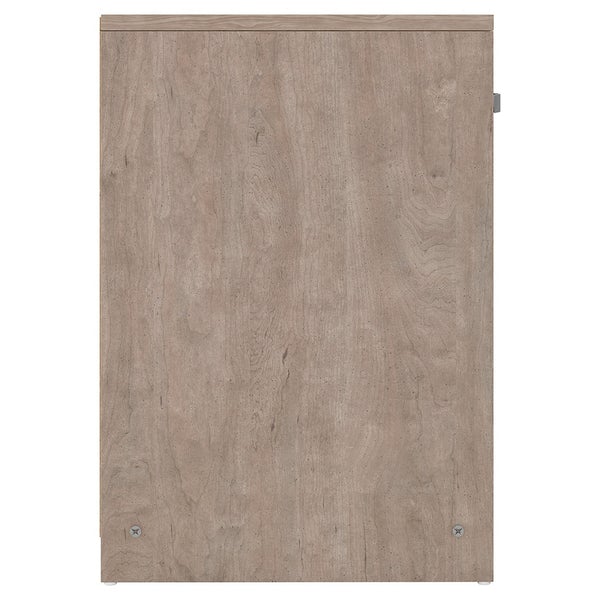 Single Drawer Wooden Nightstand With Open Shelf, Beige