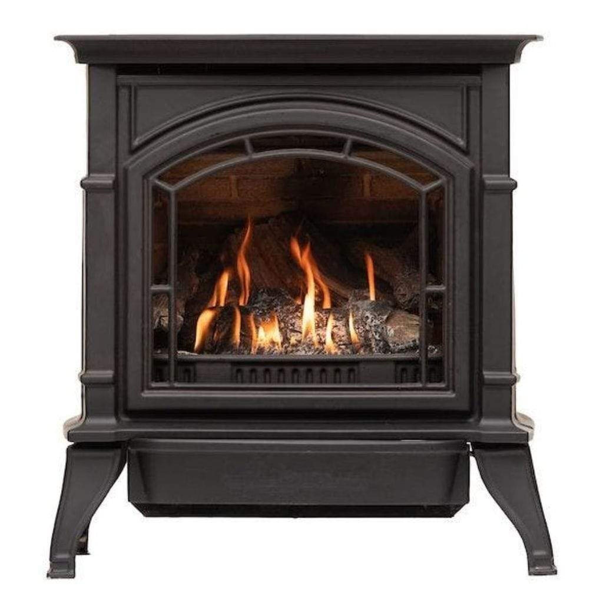 Breckwell BH32VF 31,000 BTU Propane Vent-Free Cast Iron Freestanding Stove with Logs