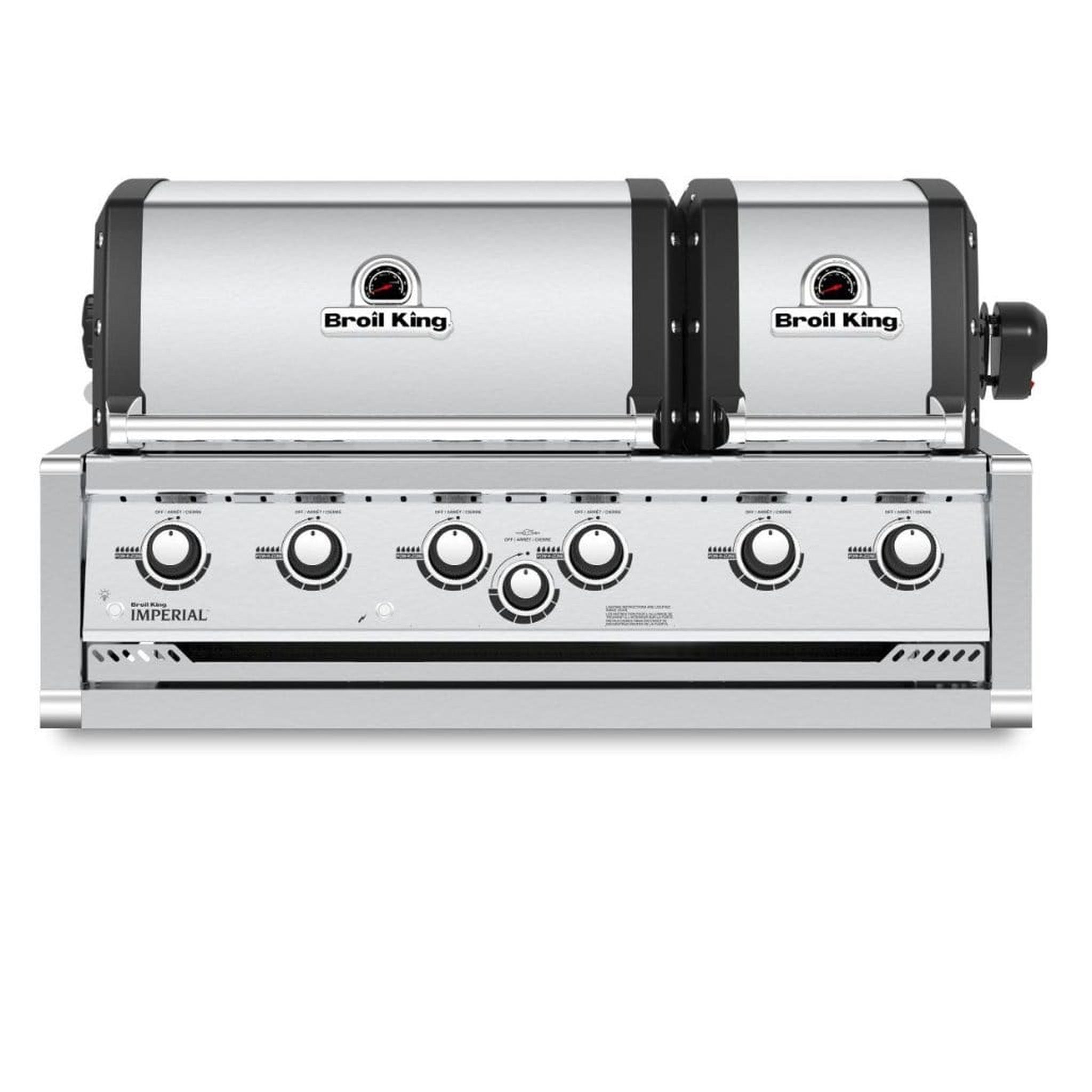 Broil King 44" Imperial S 670 Built-In 6-Burner Gas Grill with Rotisserie Burner & Kit