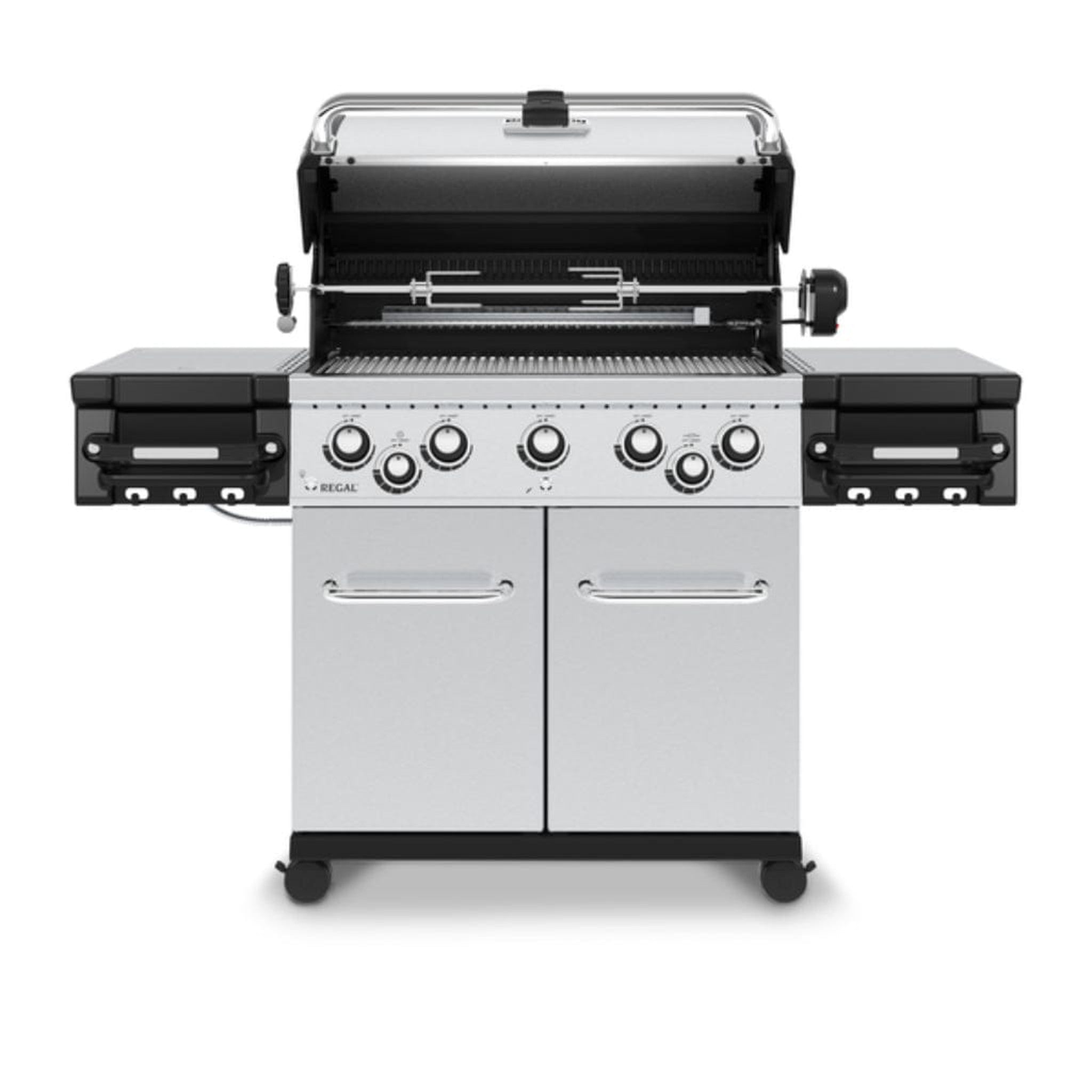 Broil King Regal S 590 Pro 62" 5-Burner Gas Grill with Side Burner, Rotisserie & Control Knob Lighting