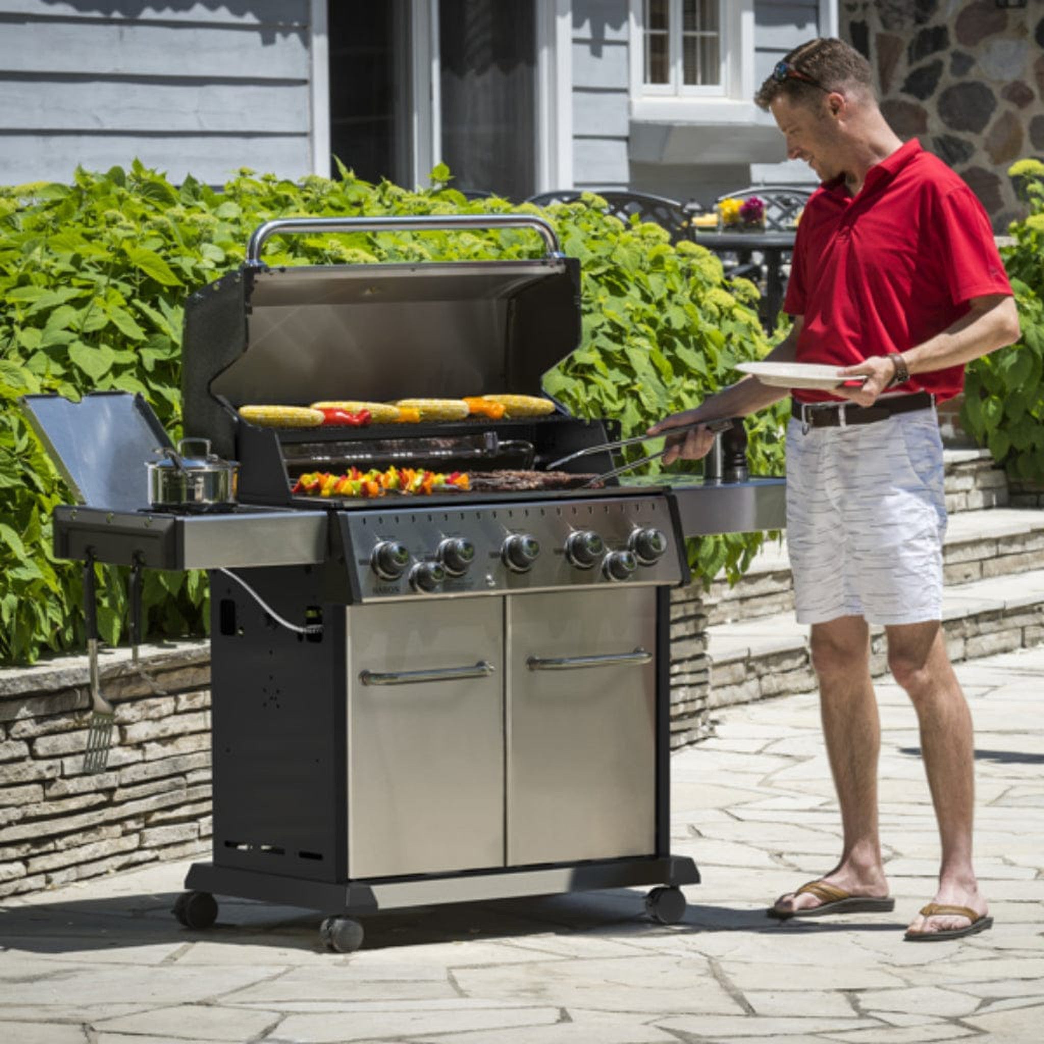 Broil King Baron S 590 Pro IR 63" 5-Burner Gas Grill with Infrared Side & Rotisserie Burners