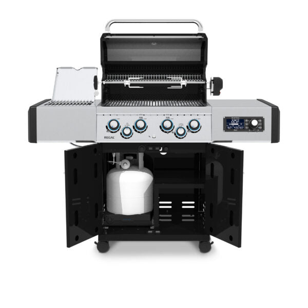 Broil King Regal Q 490 Pro IR 63" Black Gas Grill with iQue Control & Infrared Sear Burner