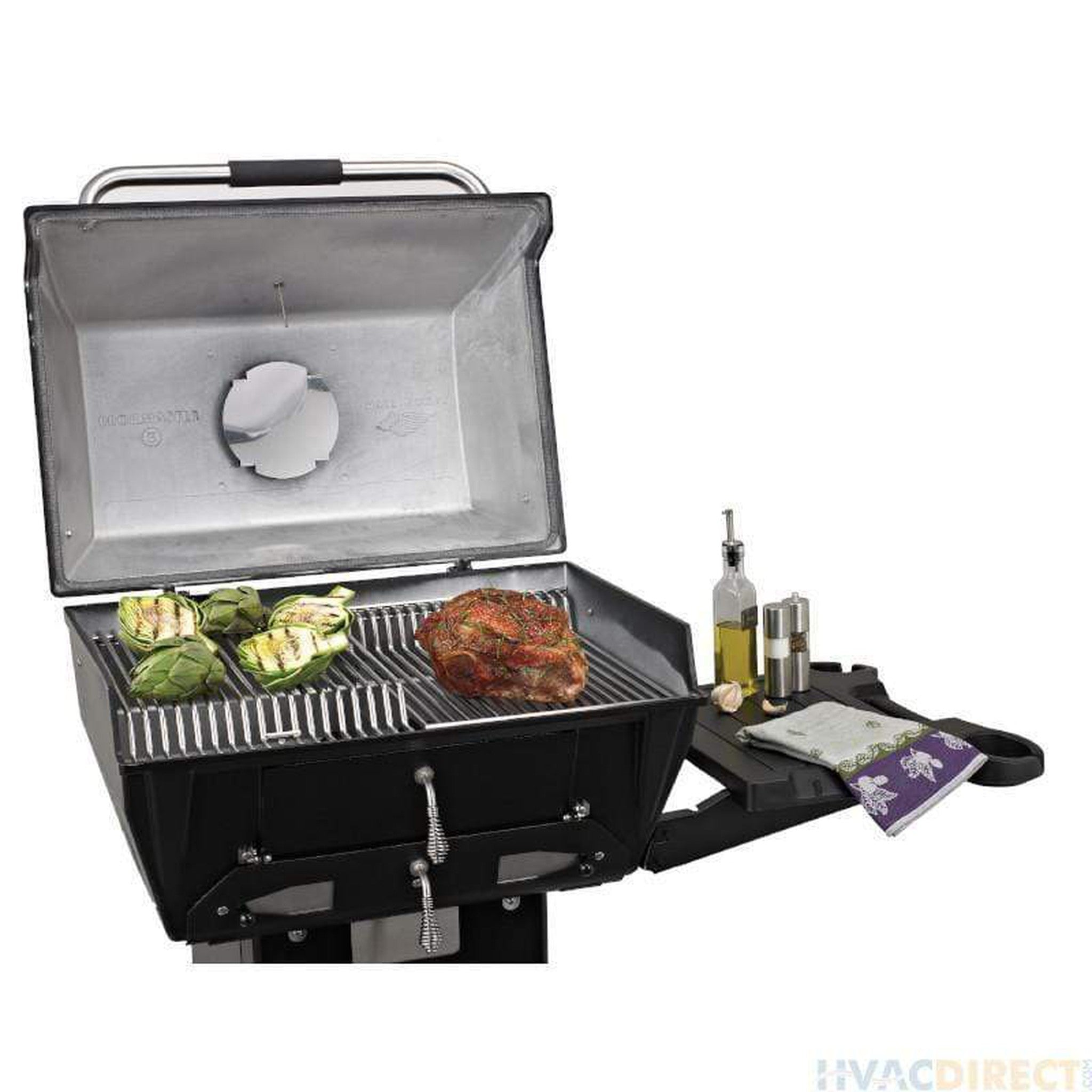 Broilmaster C3PK1 Cast Aluminum Charcoal Grill Package with Dual Air Vents & Slide-Out Ash Tray