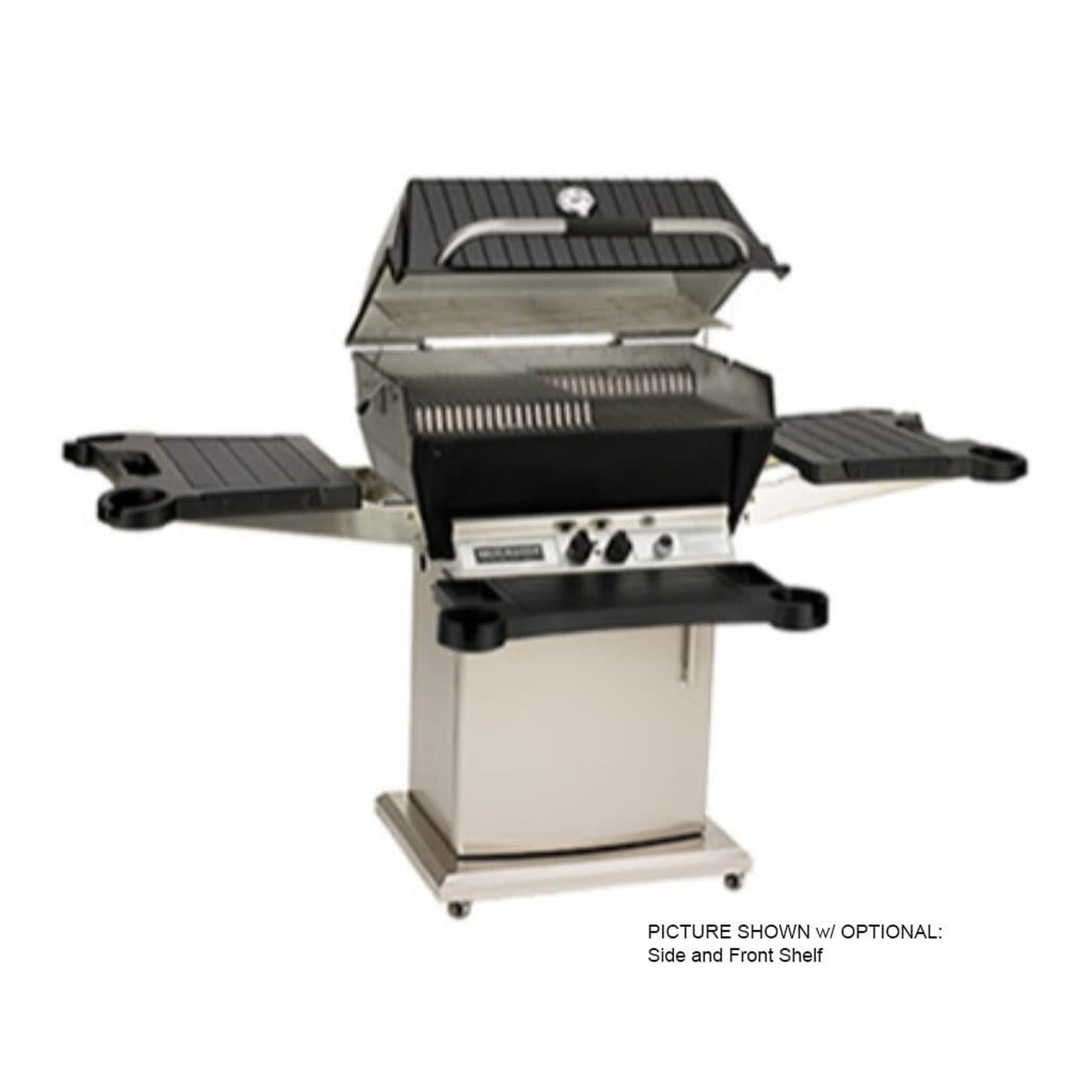 Broilmaster P3X Premium Propane Grill with Bowtie Burner and Stainless Steel Cart