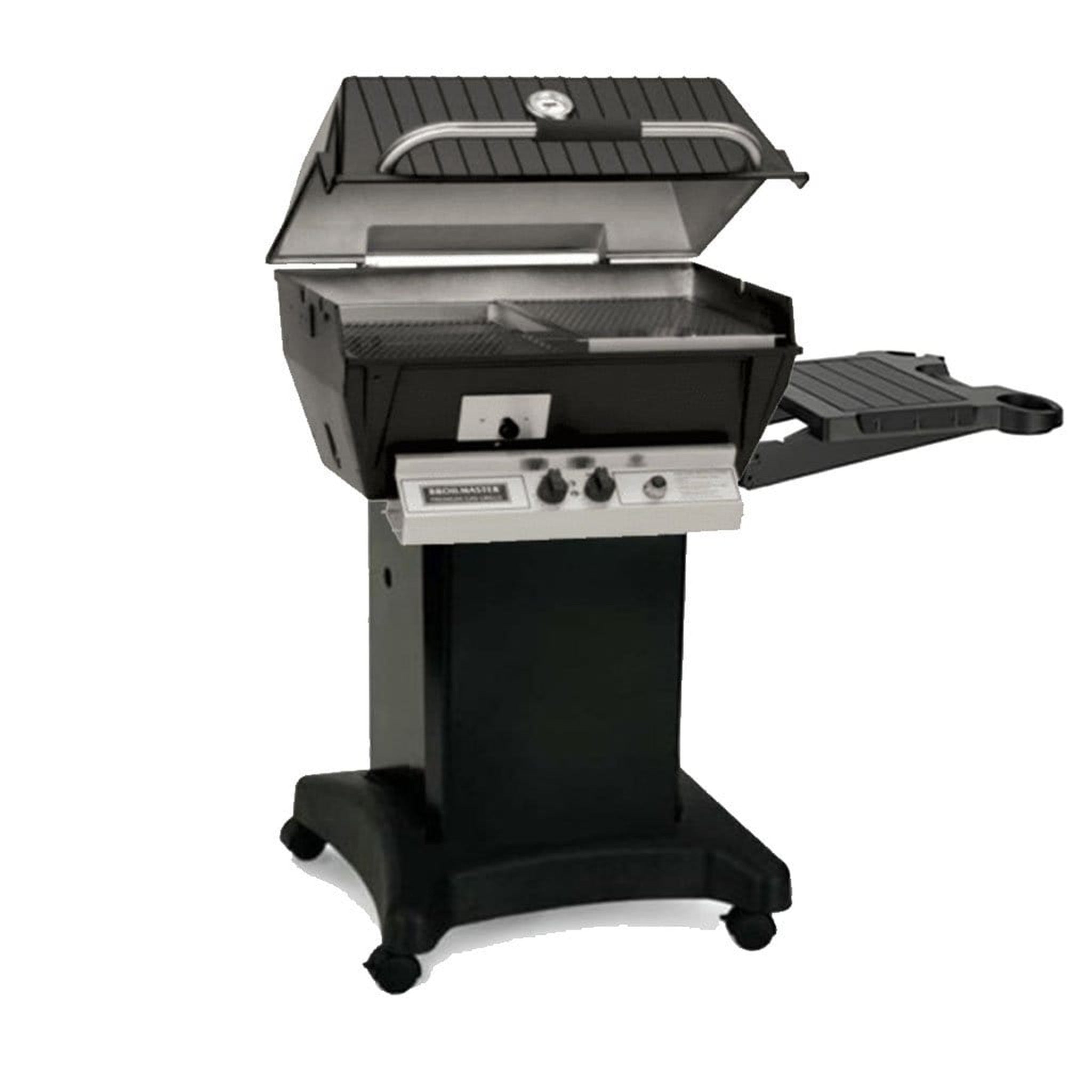 Broilmaster Q3PK1 Cast Aluminum Slow Cooker Gas Grill Package with Smoker Tray & Oval Burner